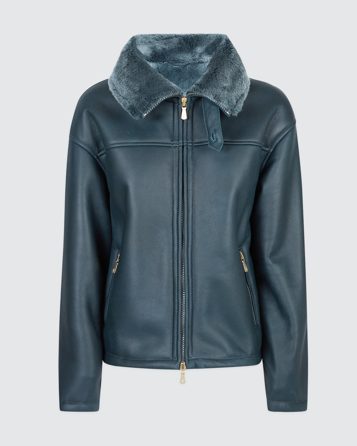 GIUBBINO IN PELLE SHEARLING NAPPATO
