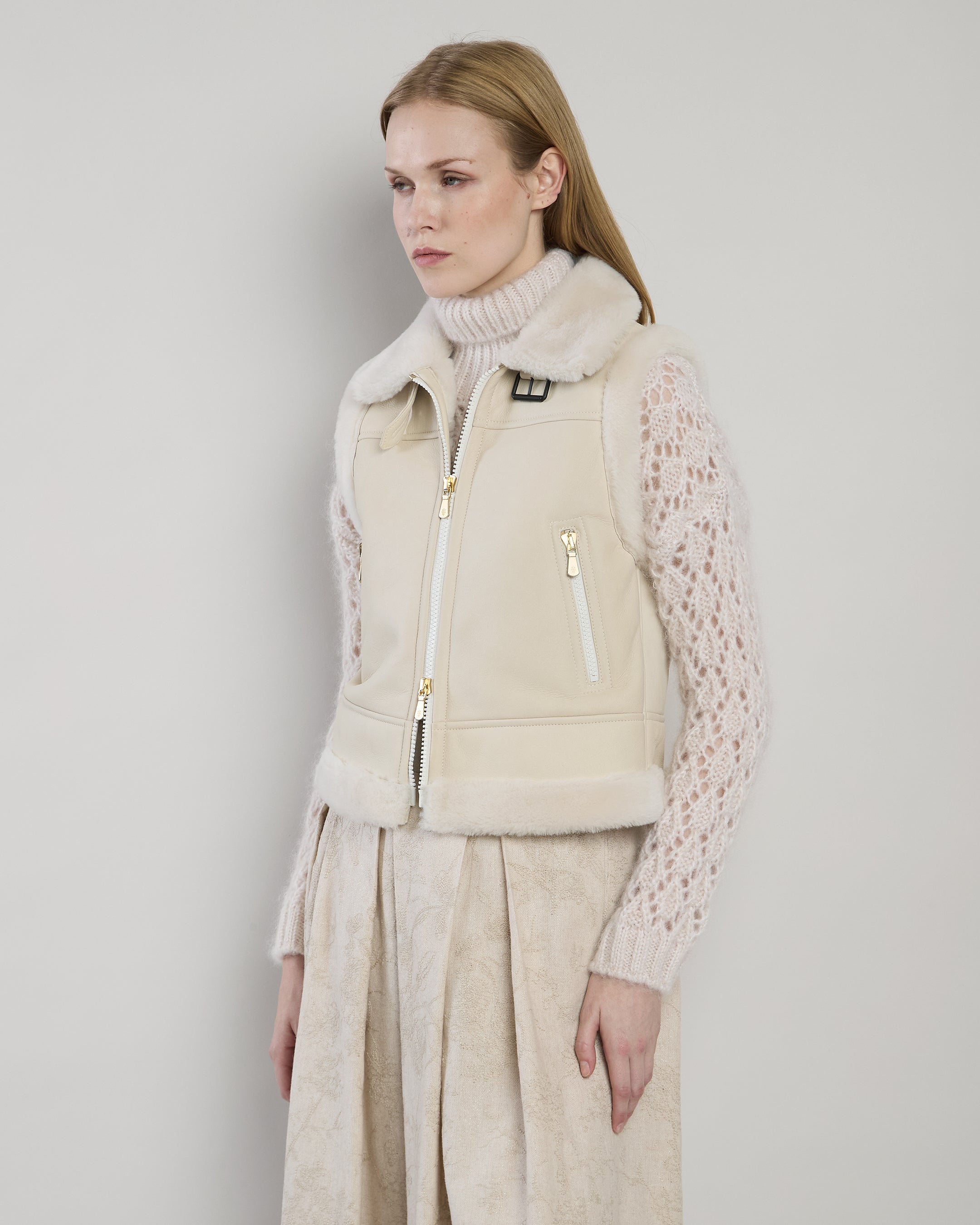 GILET IN SHEARLING SHEARLING NAPPATO