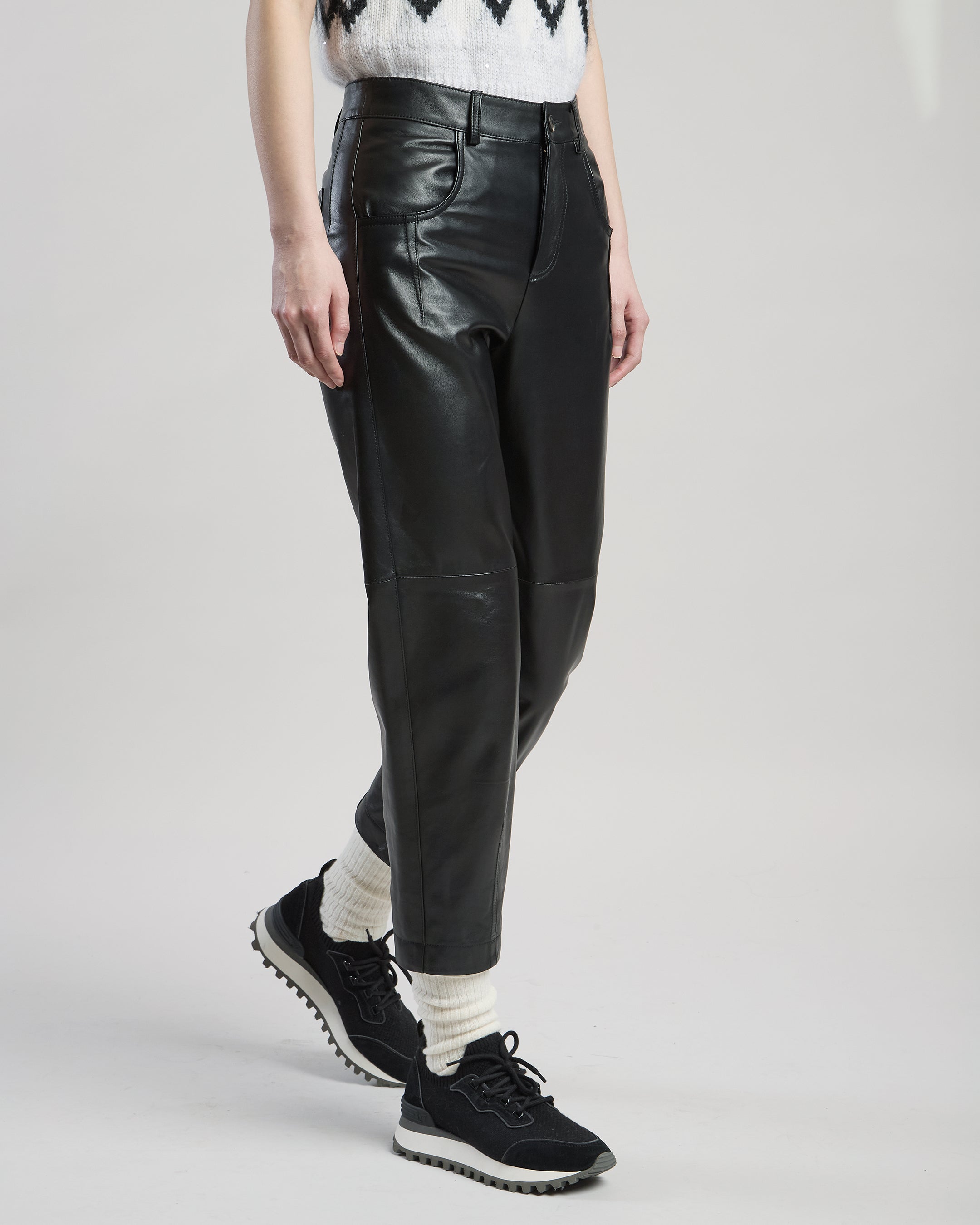 PANTALONE IN PELLE NAPPA