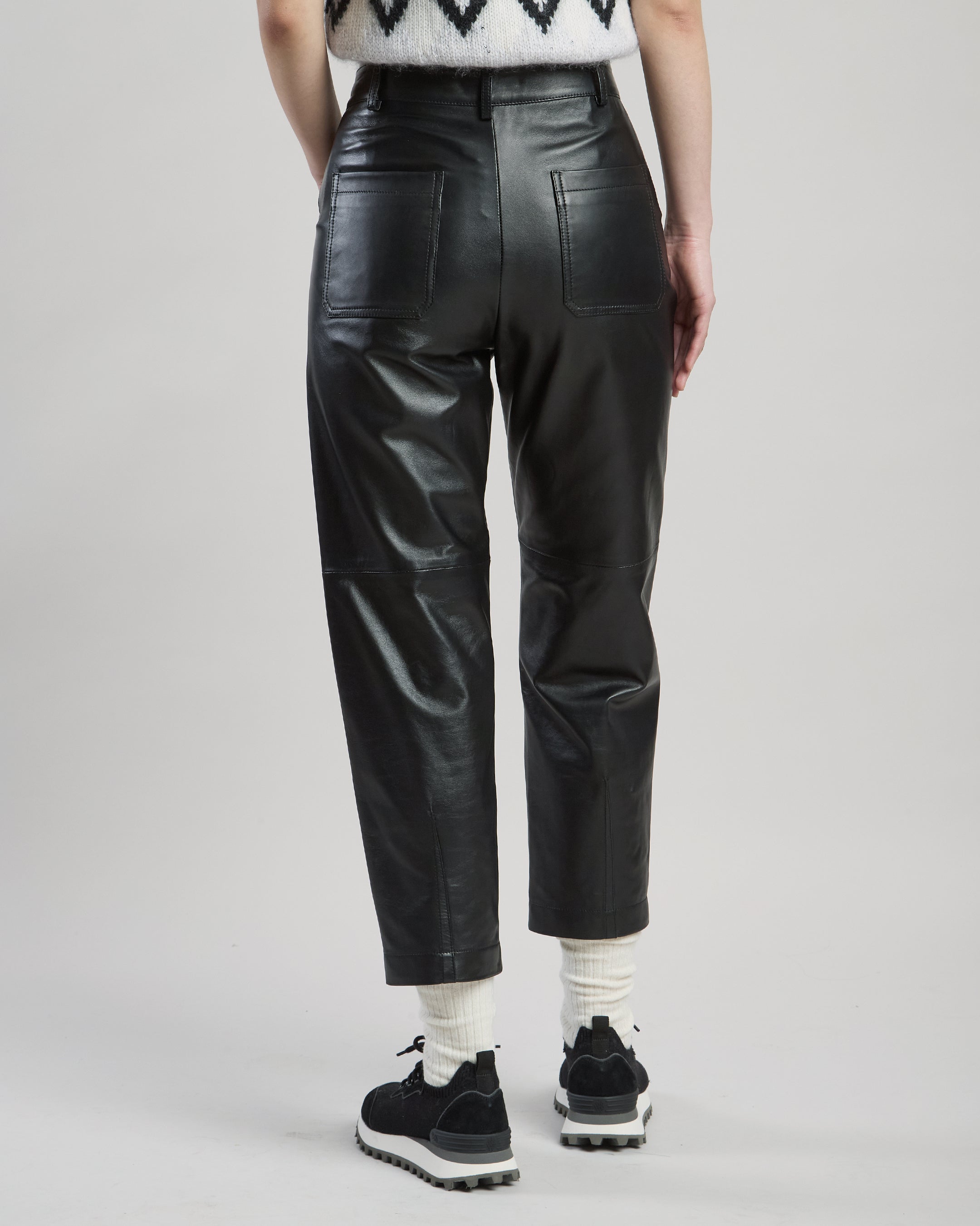 PANTALONE IN PELLE NAPPA