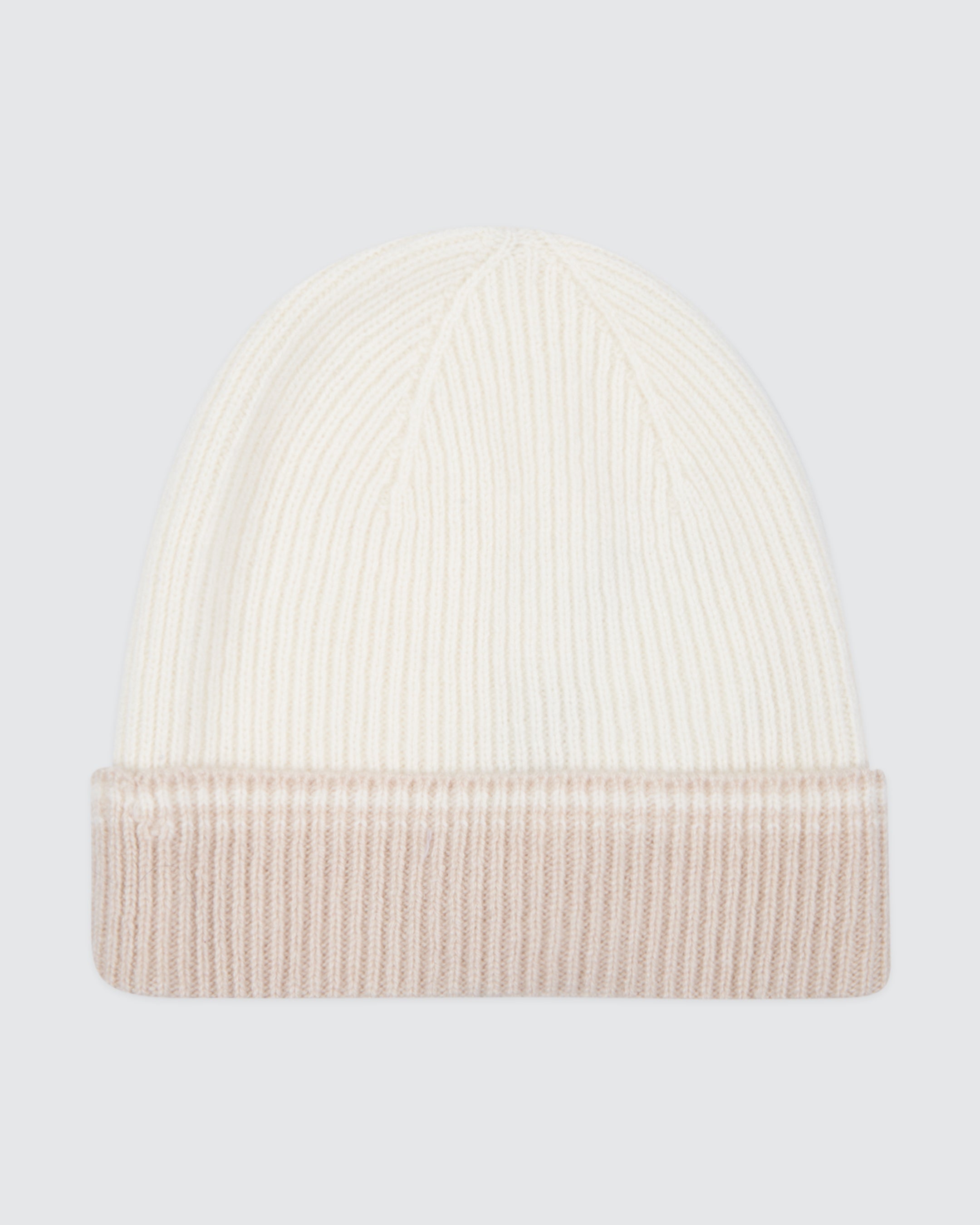 CAPPELLO CASHMERE CON CONTRASTO
