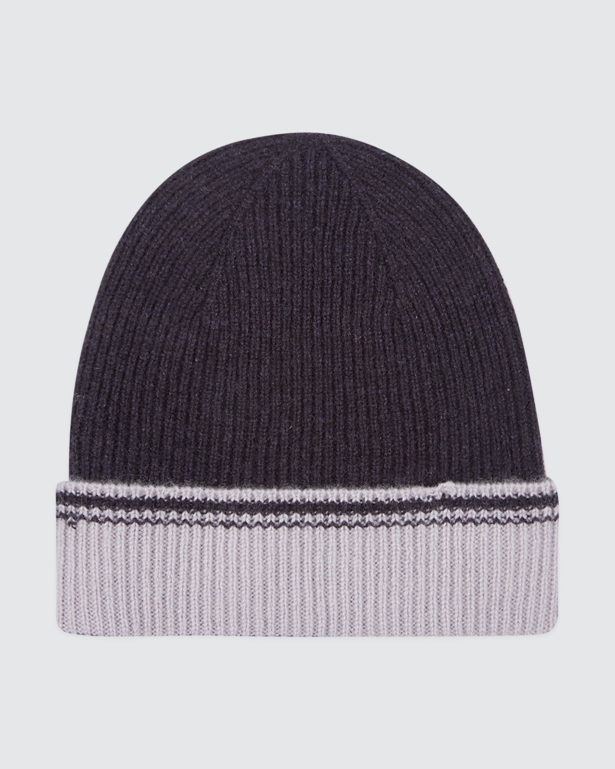 CAPPELLO CASHMERE CON CONTRASTO