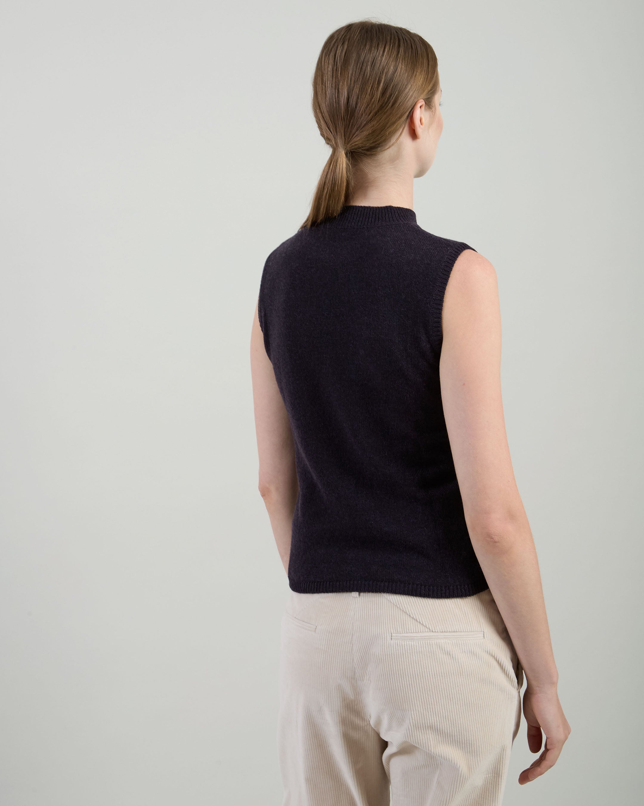 MAGLIA SMANICATA CASHMERE