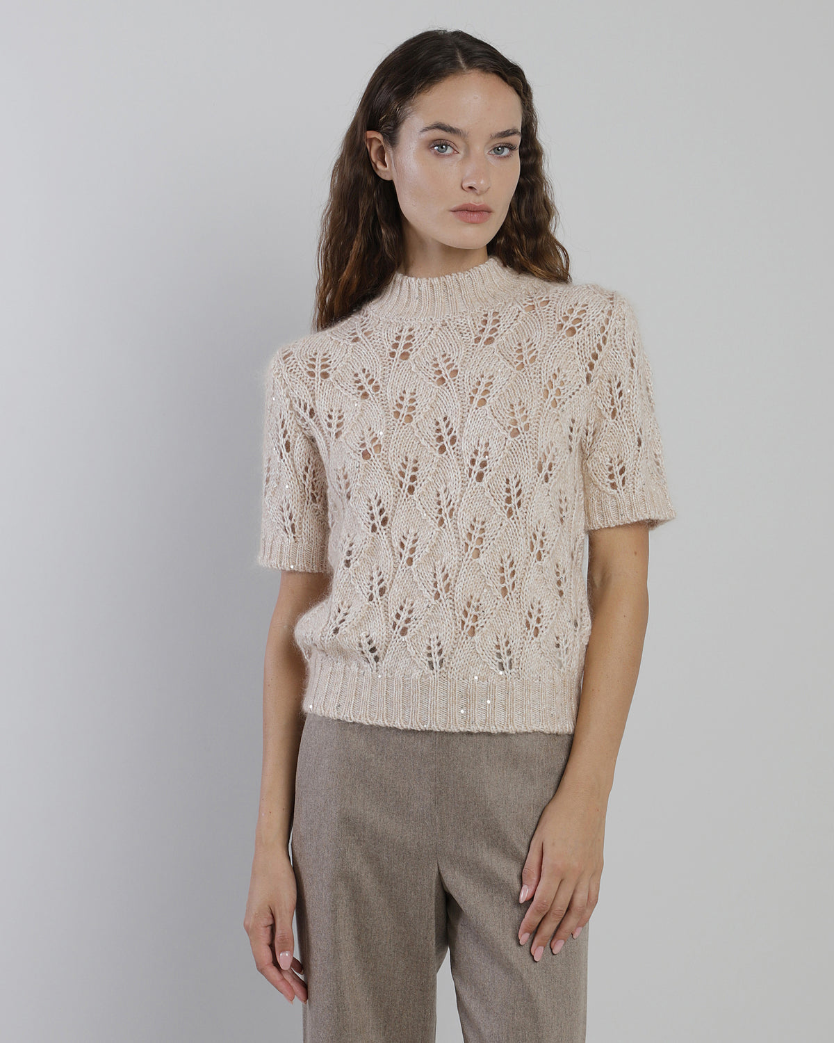 MAGLIA GIROCOLLO LANA MOHAIR SETA