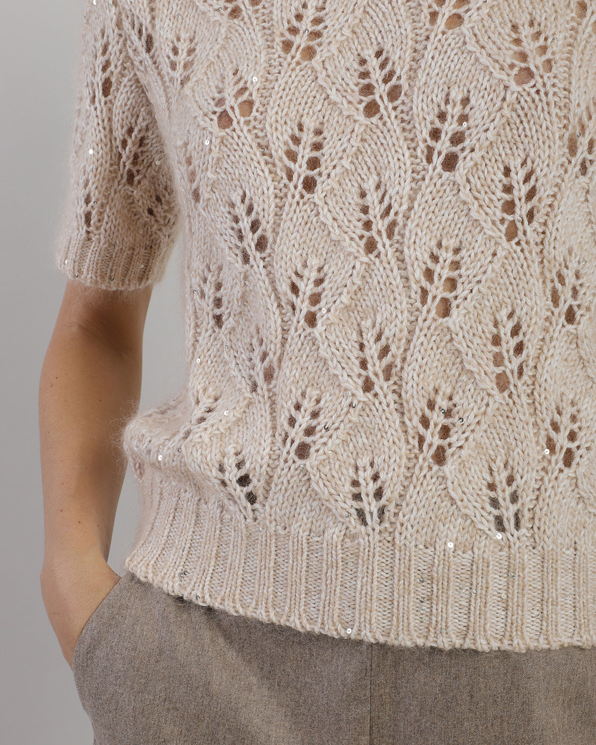 MAGLIA GIROCOLLO LANA MOHAIR SETA