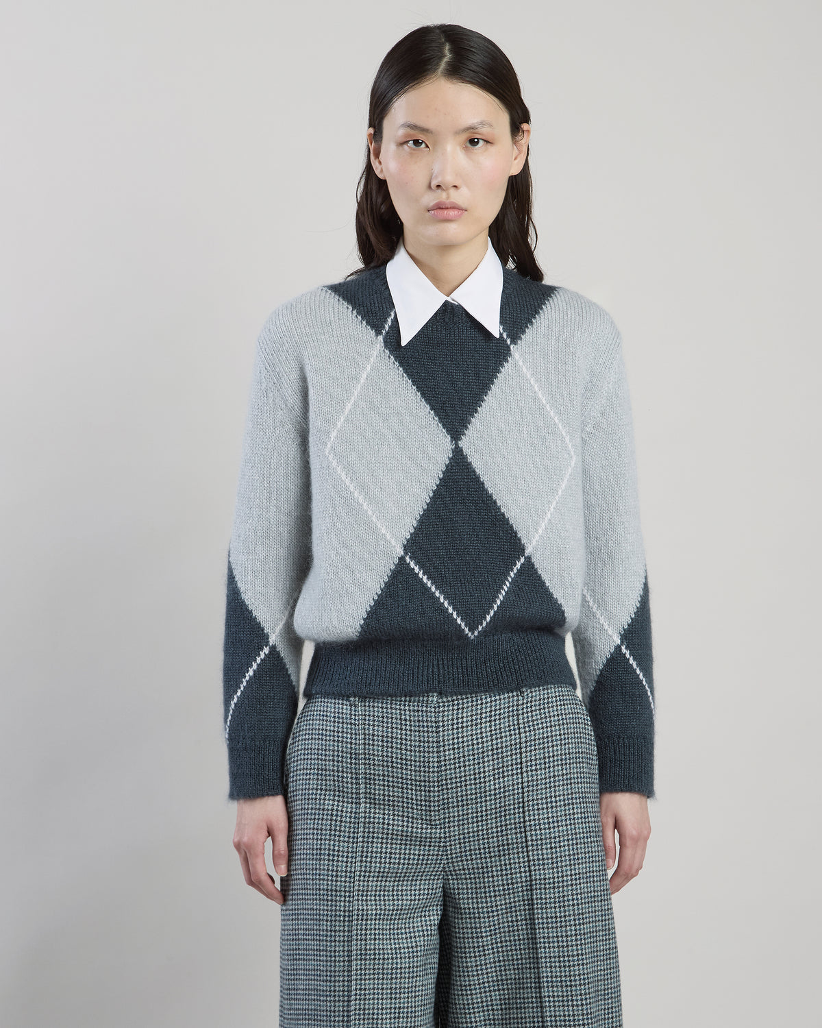 KID MOHAIR SILK CREW NECK SWEATER