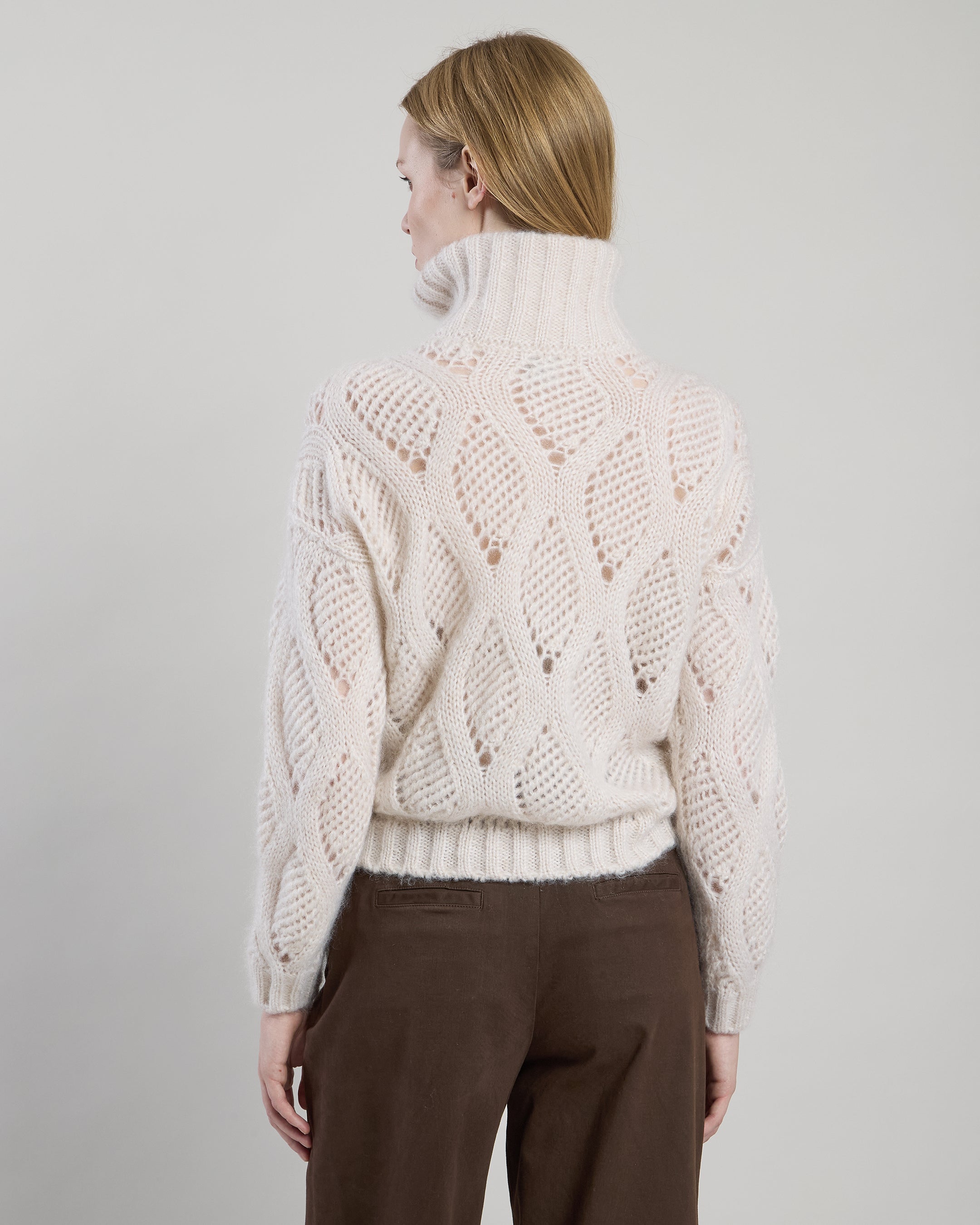 MAGLIA FULL ZIP KID MOHAIR SETA