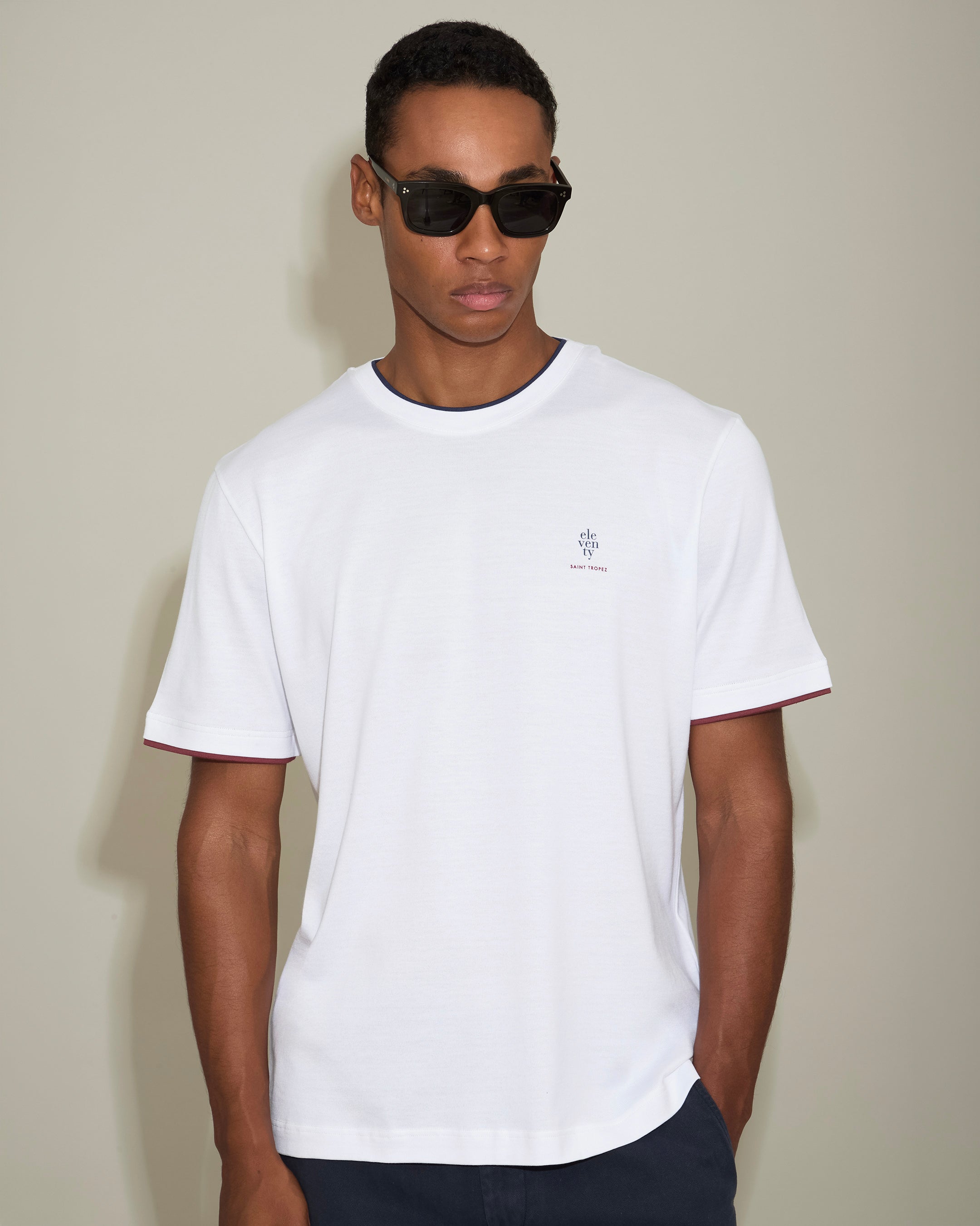 T-SHIRT GIROCOLLO COTONE JERSEY