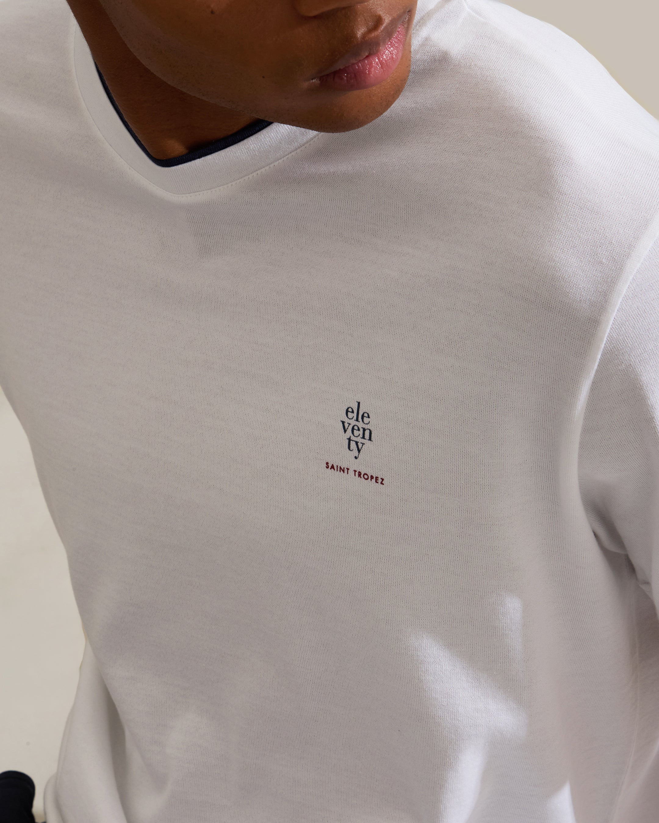 T-SHIRT GIROCOLLO COTONE JERSEY