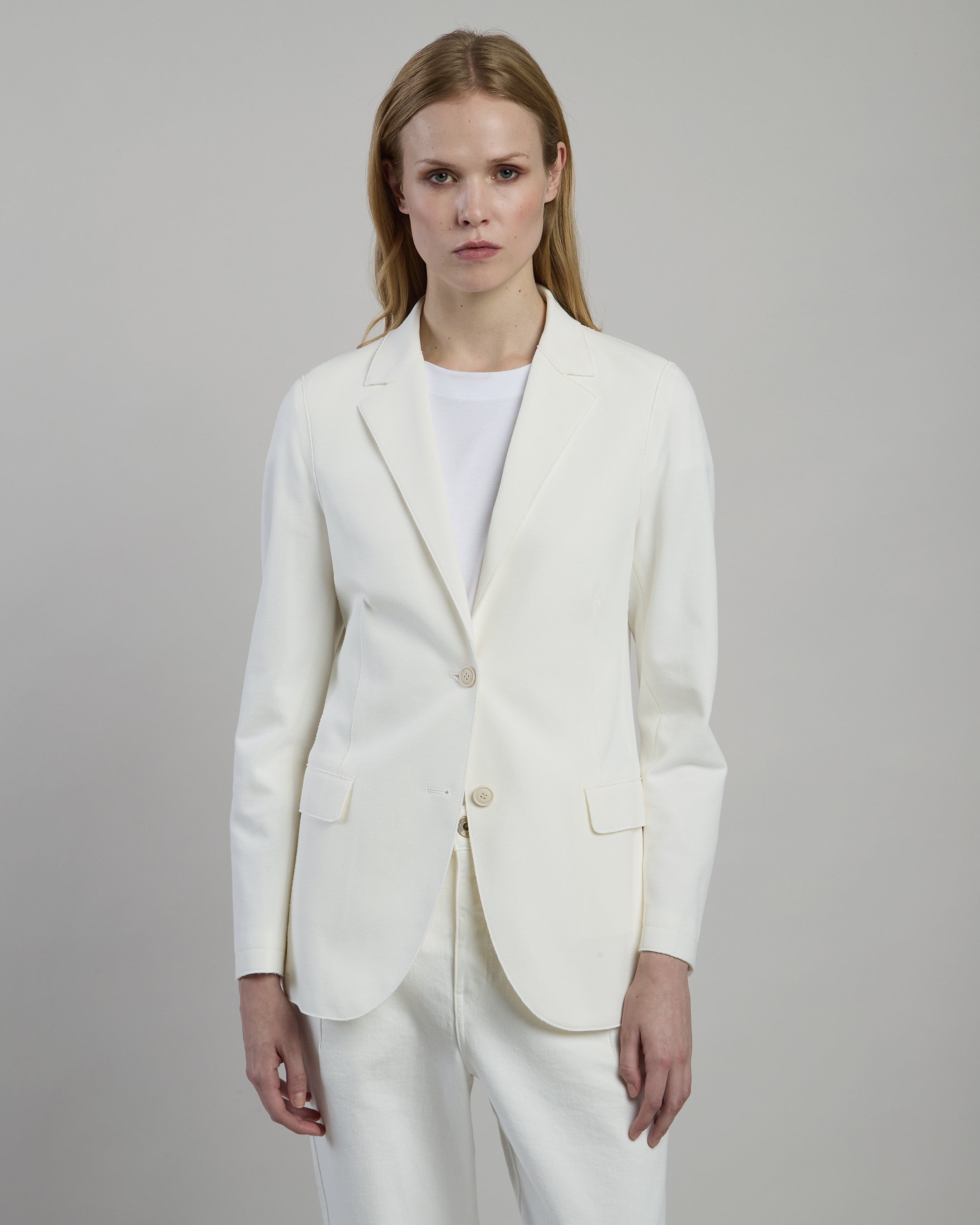 SINGLE-BREASTED STRETCH COTTON JACKET