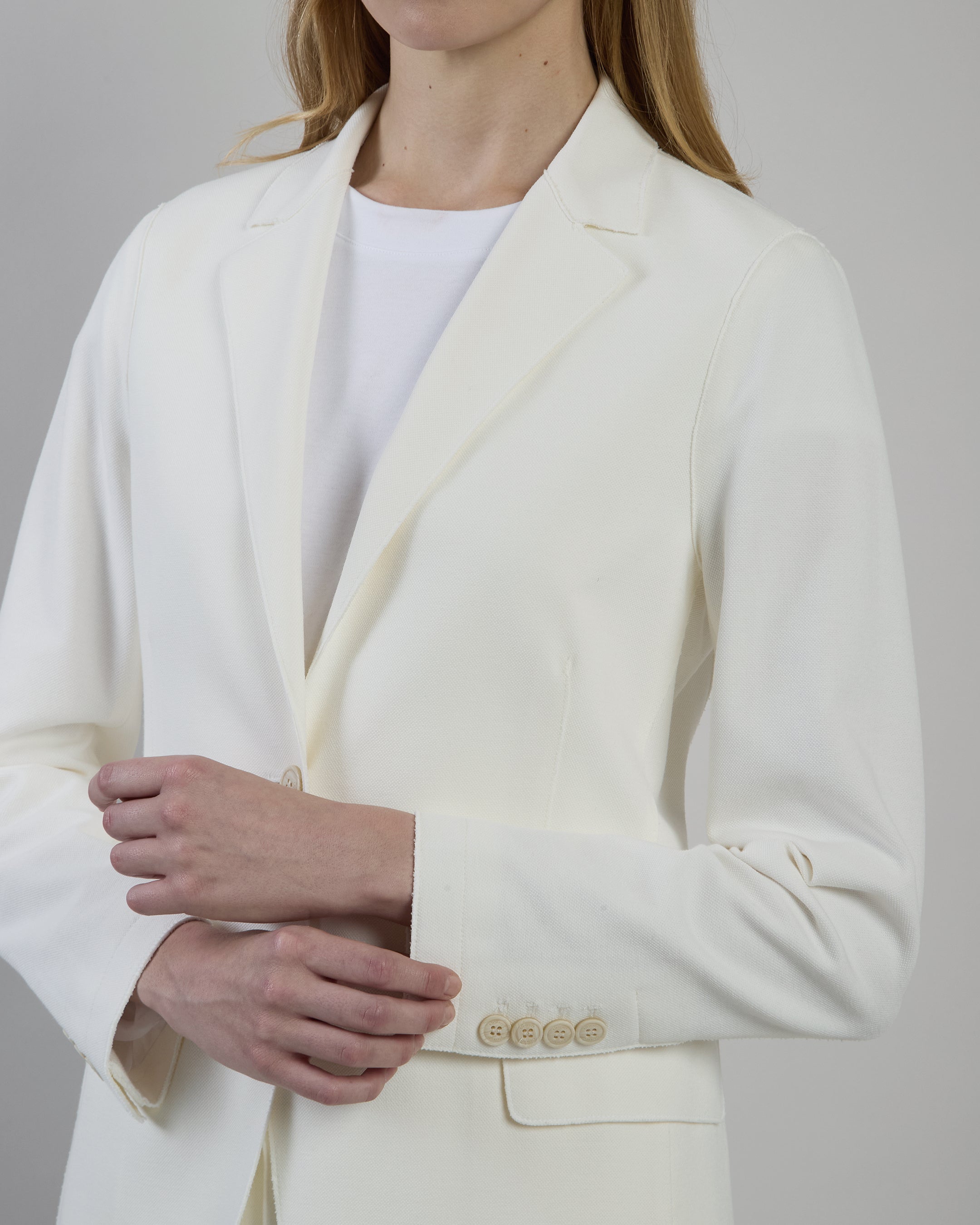 SINGLE-BREASTED STRETCH COTTON JACKET