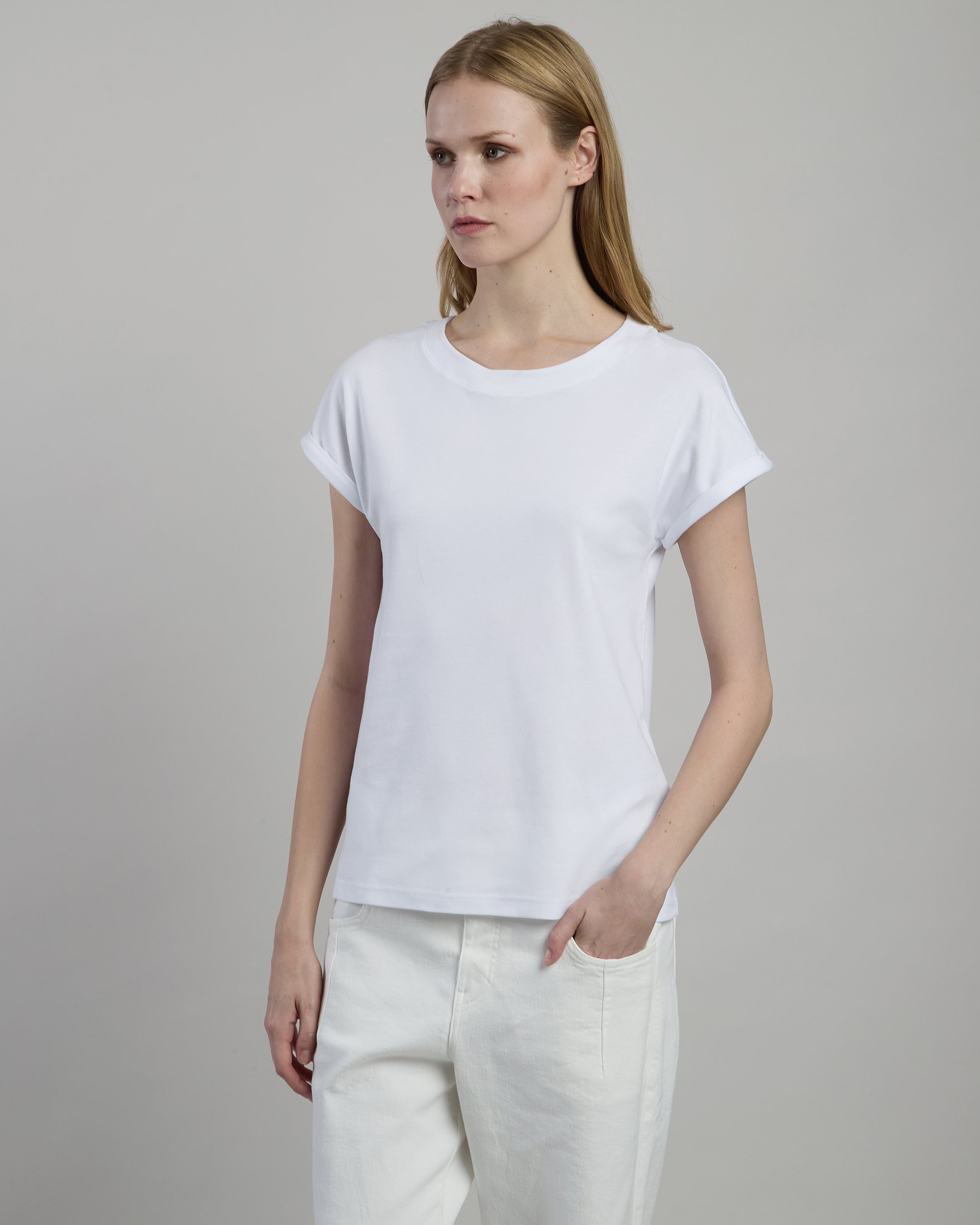 CREW NECK T-SHIRT COTTON JERSEY