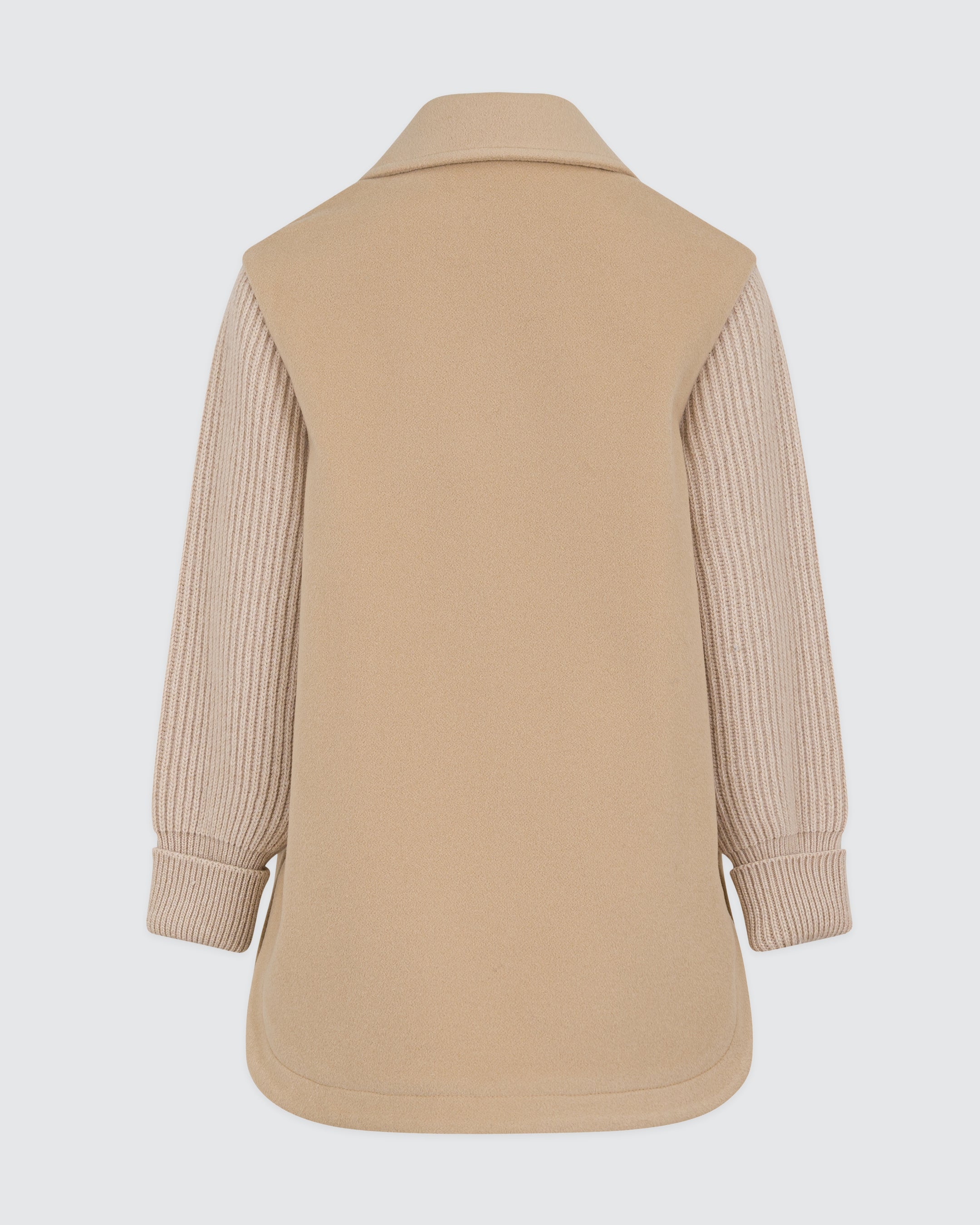 BELTED WOOL POLYAMIDE CASHMERE COAT - 2
