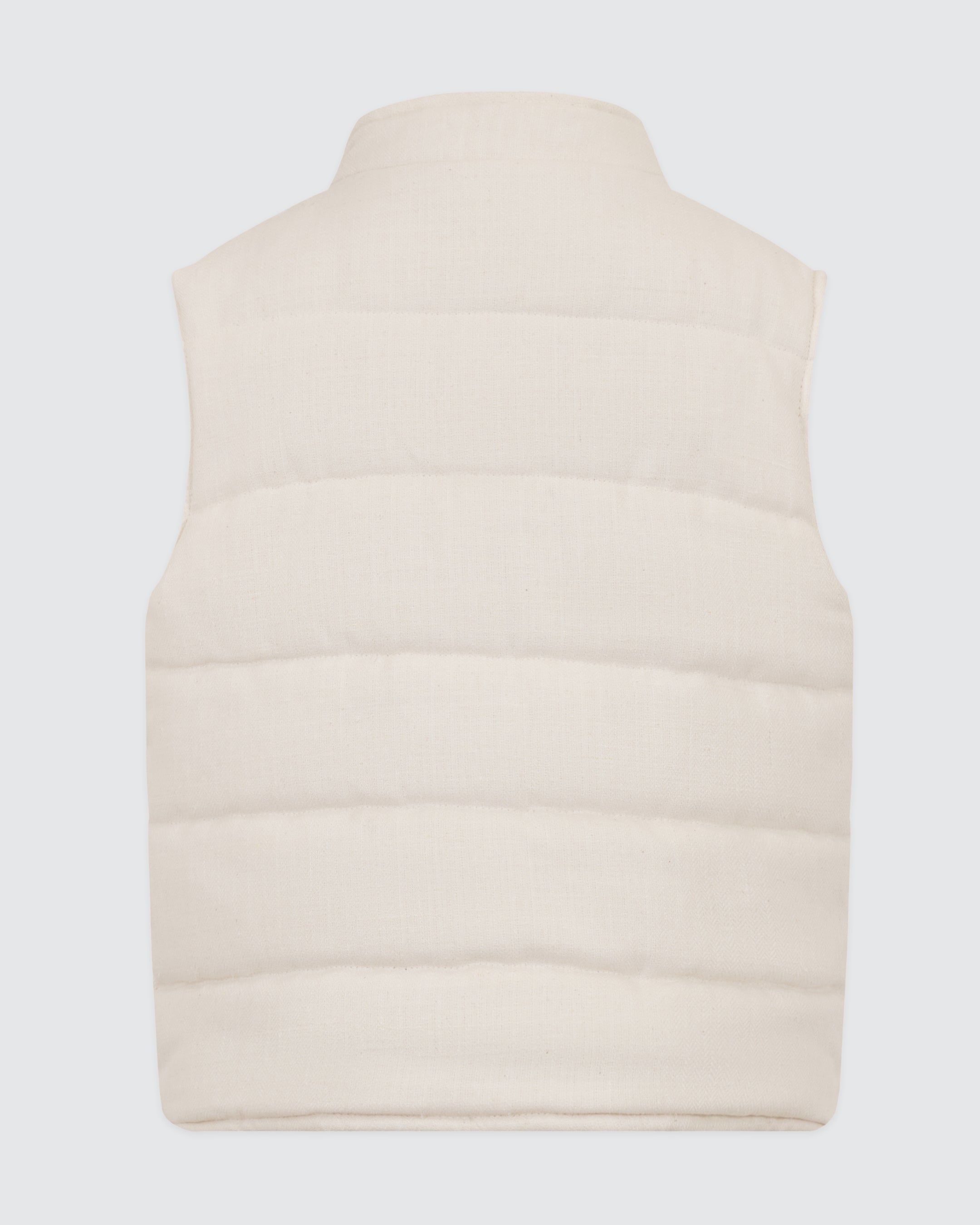 COTTON‑VISCOSE‑LINEN PADDED GILET BOY alternative
