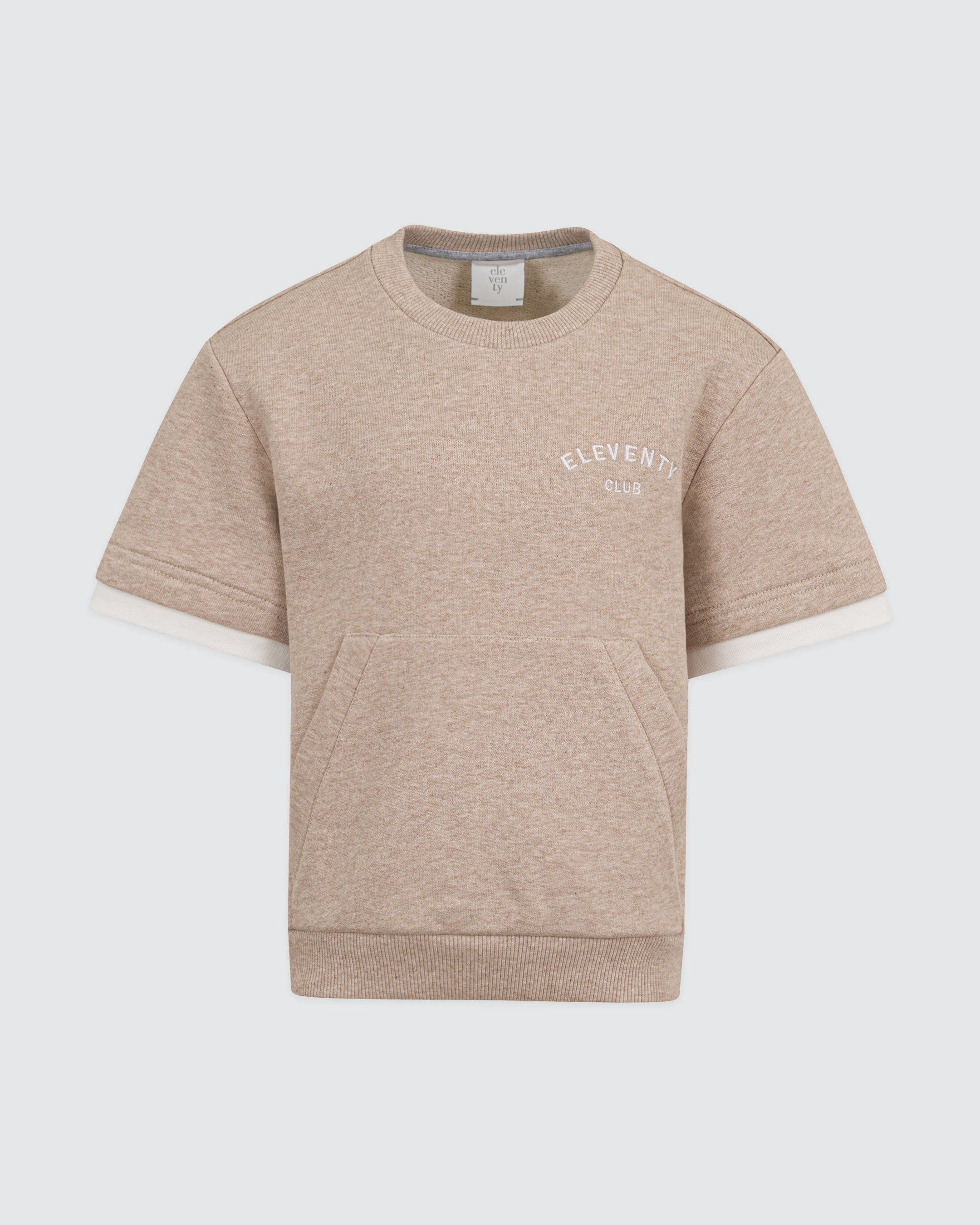 COTTON FLEECE T‑SHIRT BOY