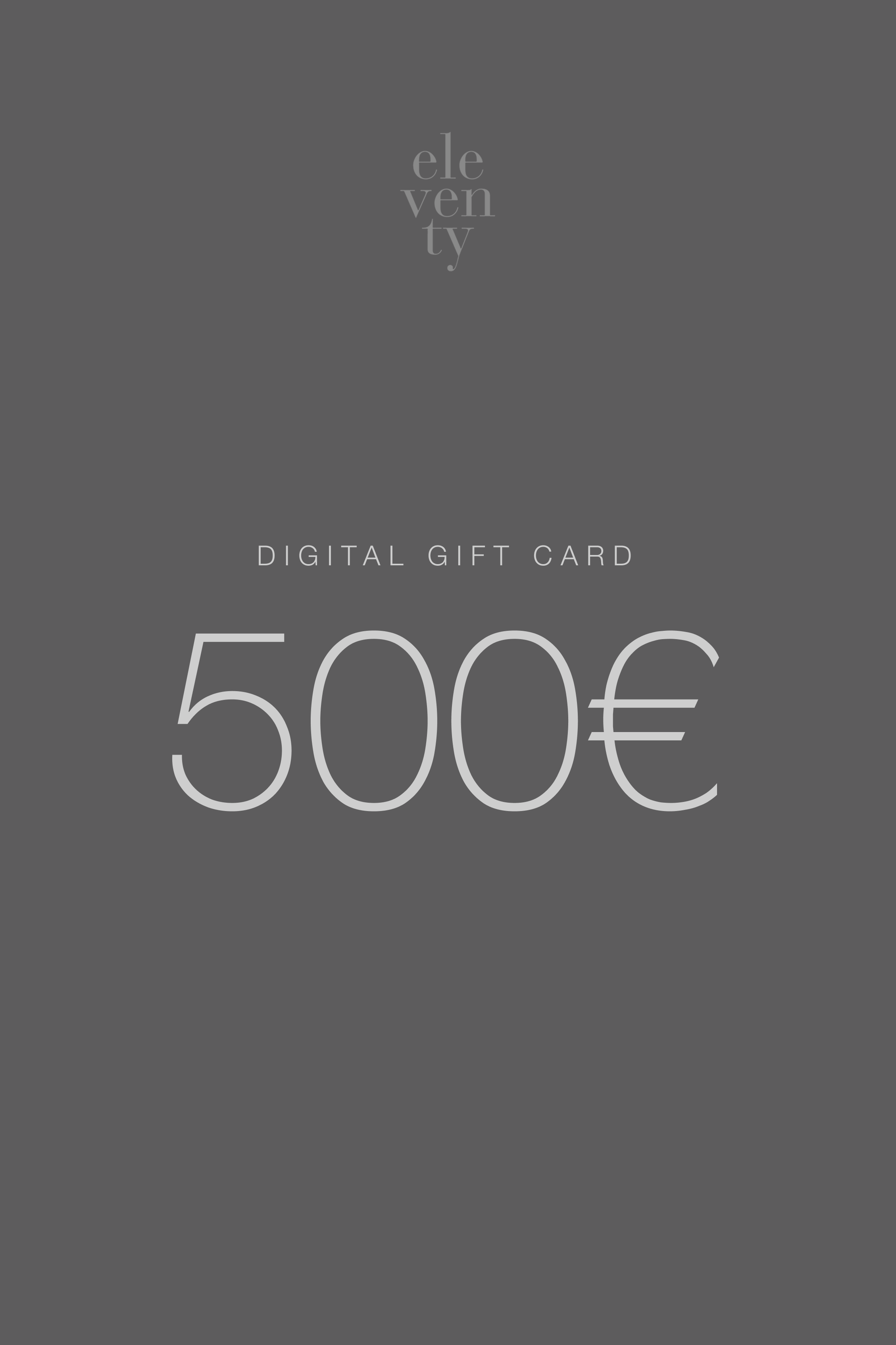 Gift Card Eleventy - 500 Euros