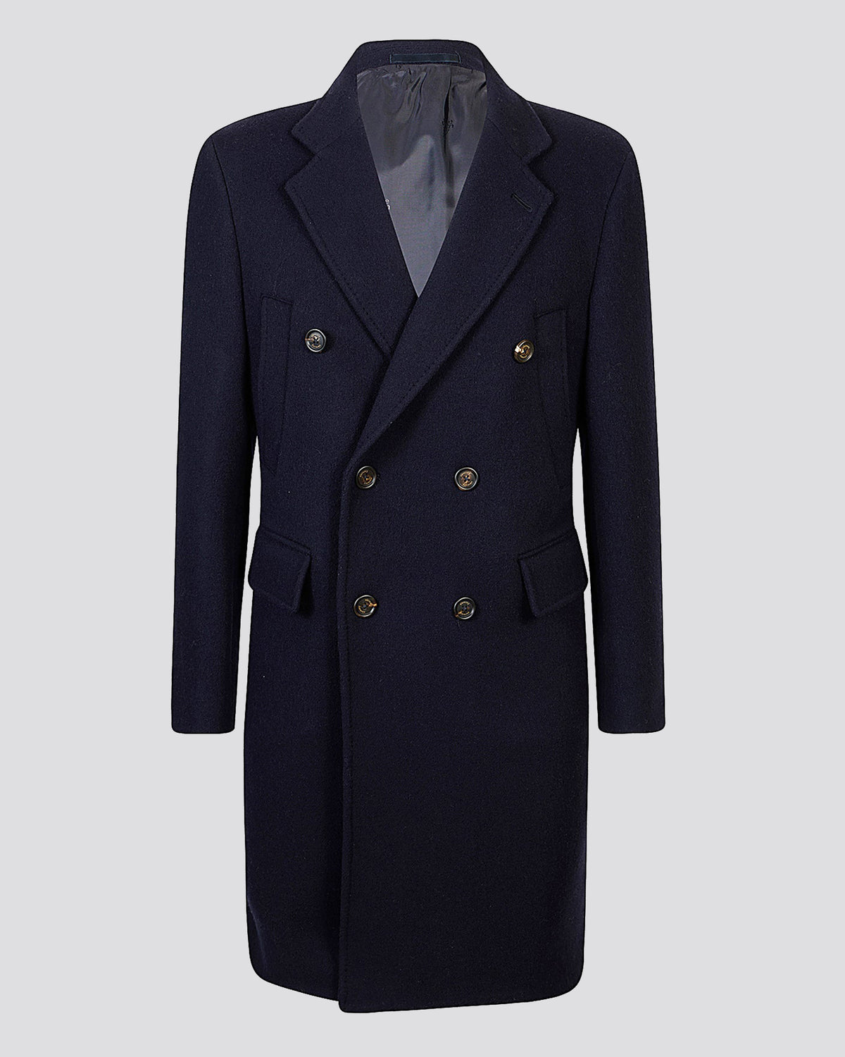 Cashmere wool double -breasted coat - 5