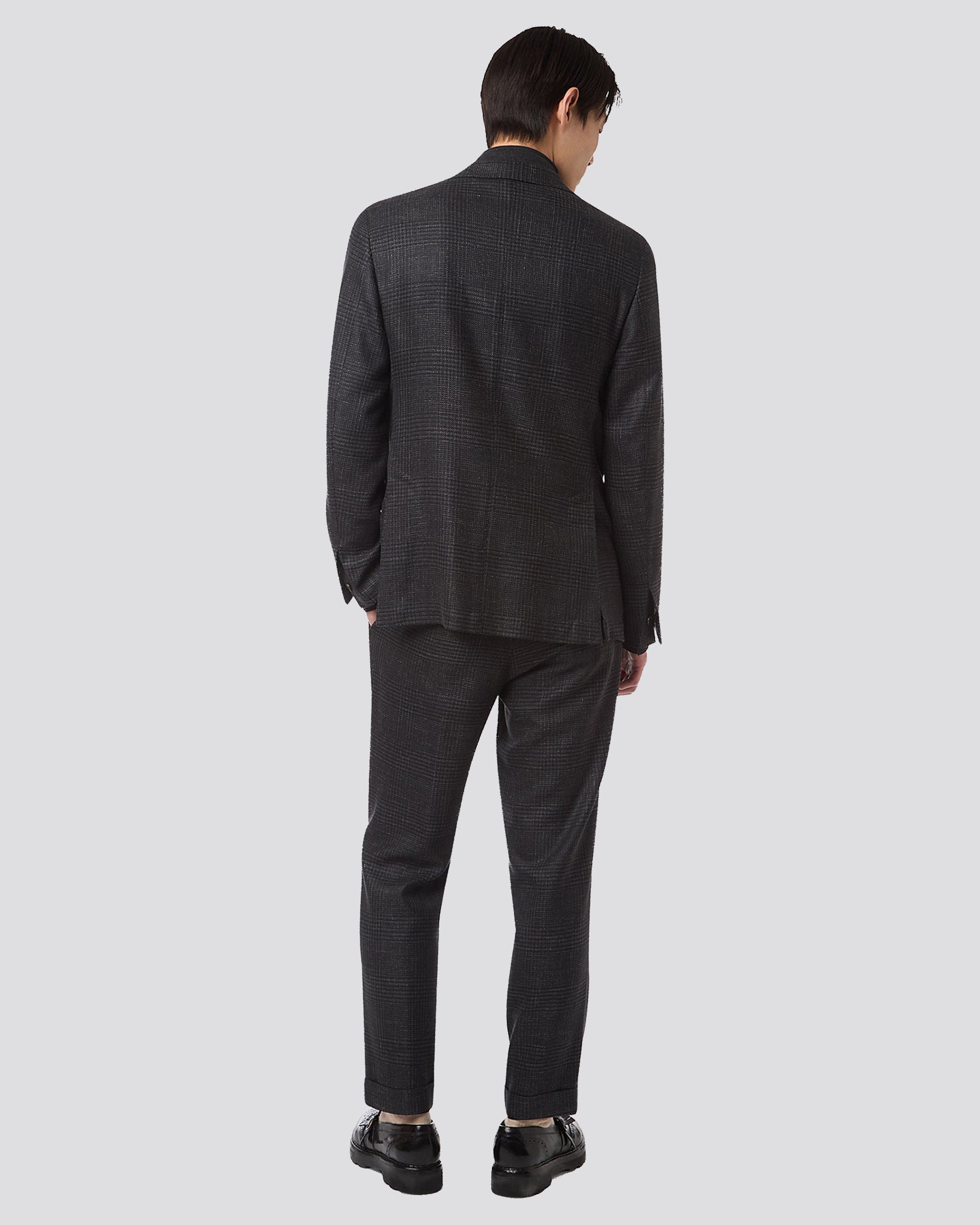 SINGLE BREASTED SUIT WITH PENCED PANTS - 3