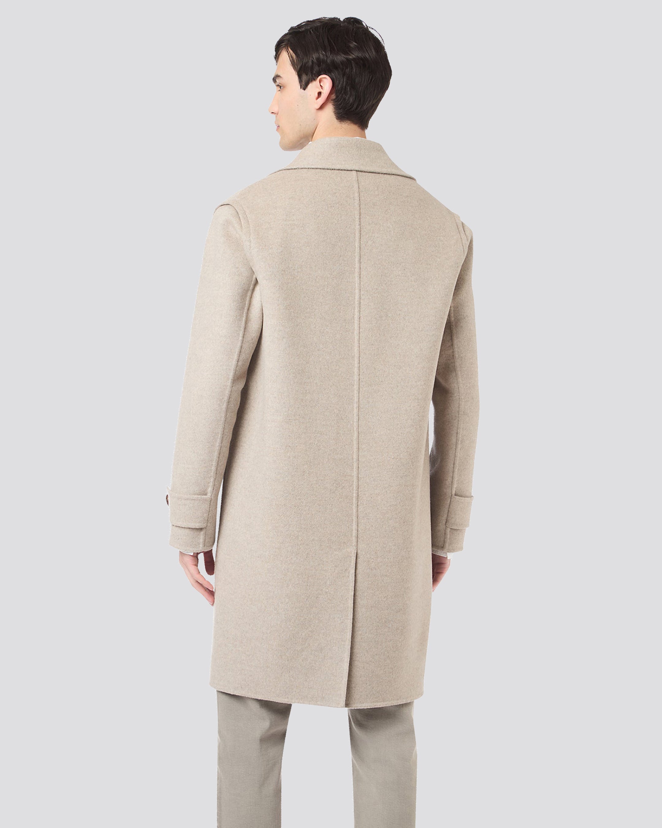 Cashmere single -breasted coat - 2