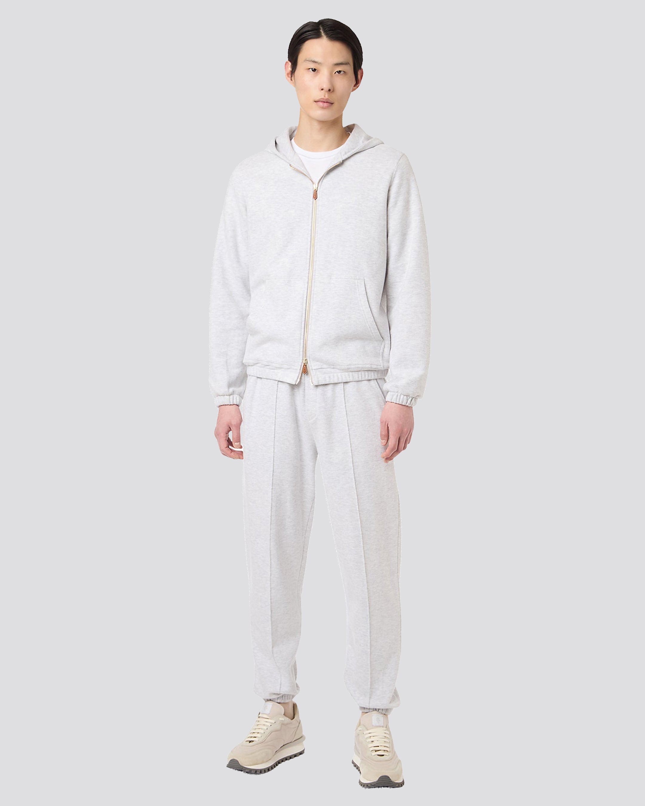 Full Zip cotton cotton silk sweatshirt - 4
