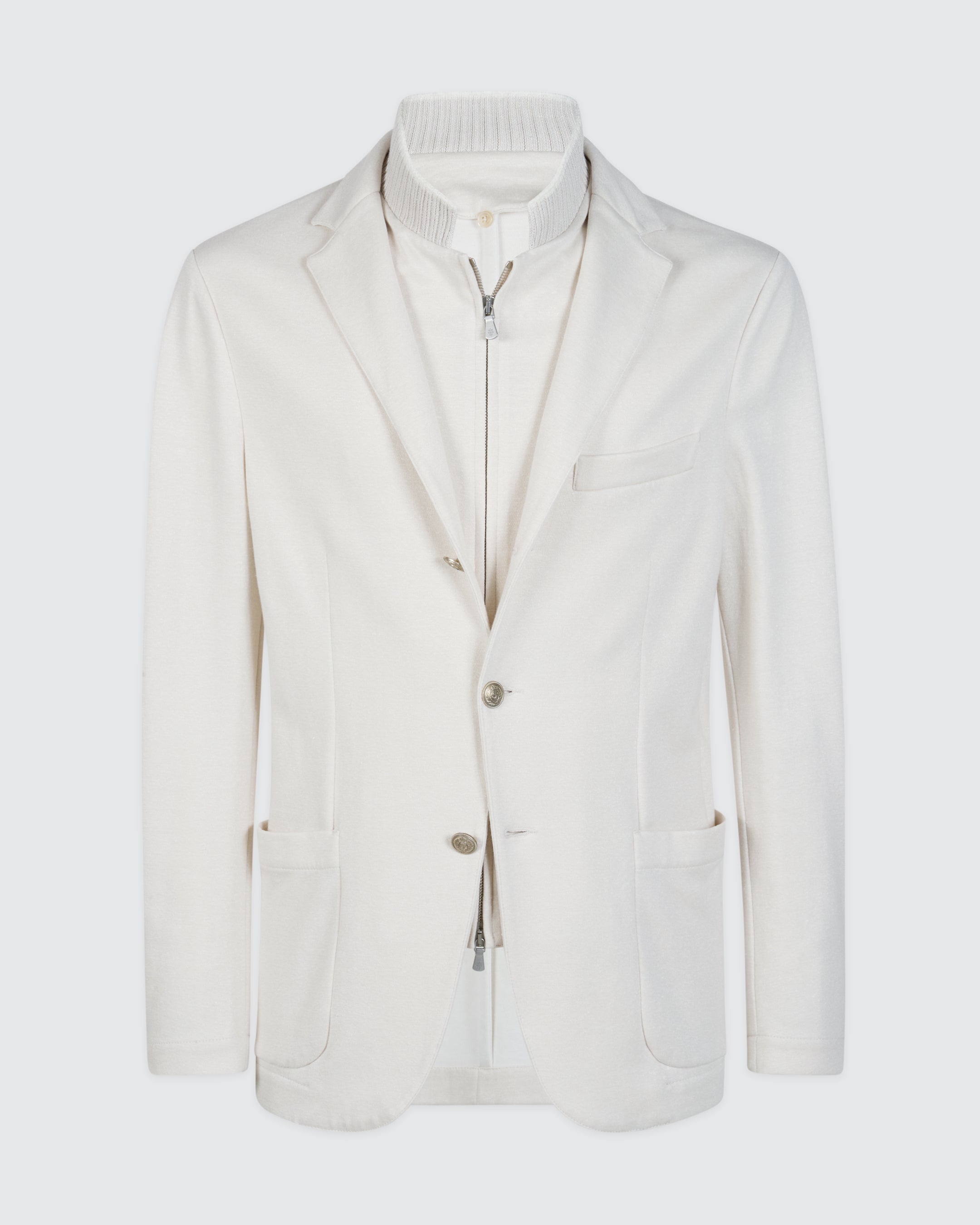 JACKET WITH INTERLOCK WOOL BIB - 5