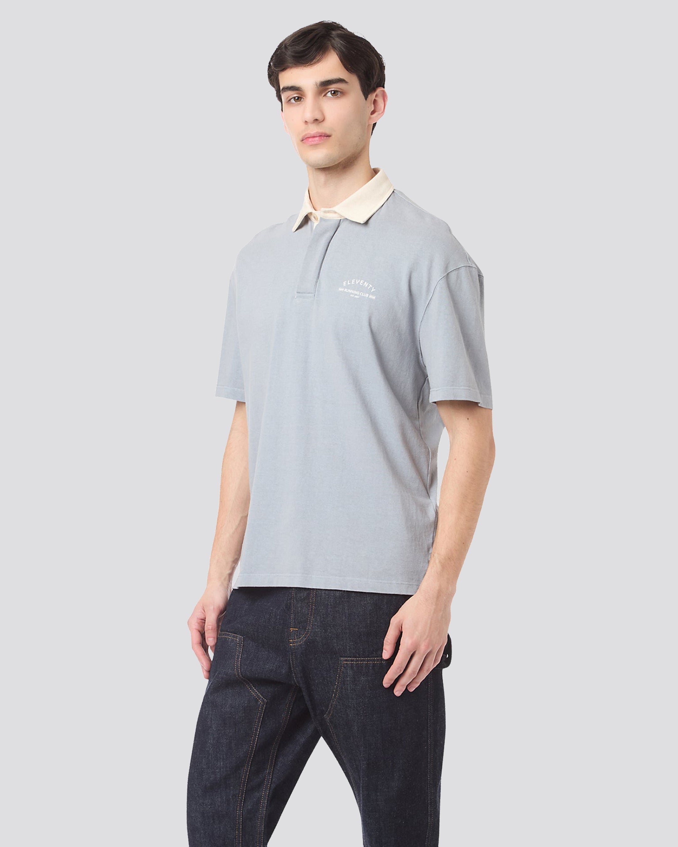 3 BUTTON PRINT POLO alternative