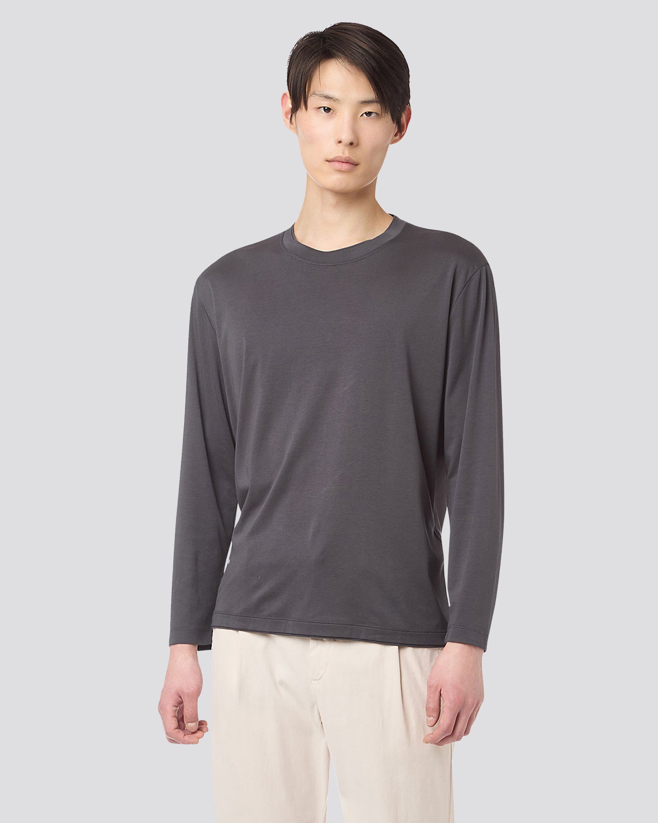 CREW NECK MODAL COTTON T-SHIRT