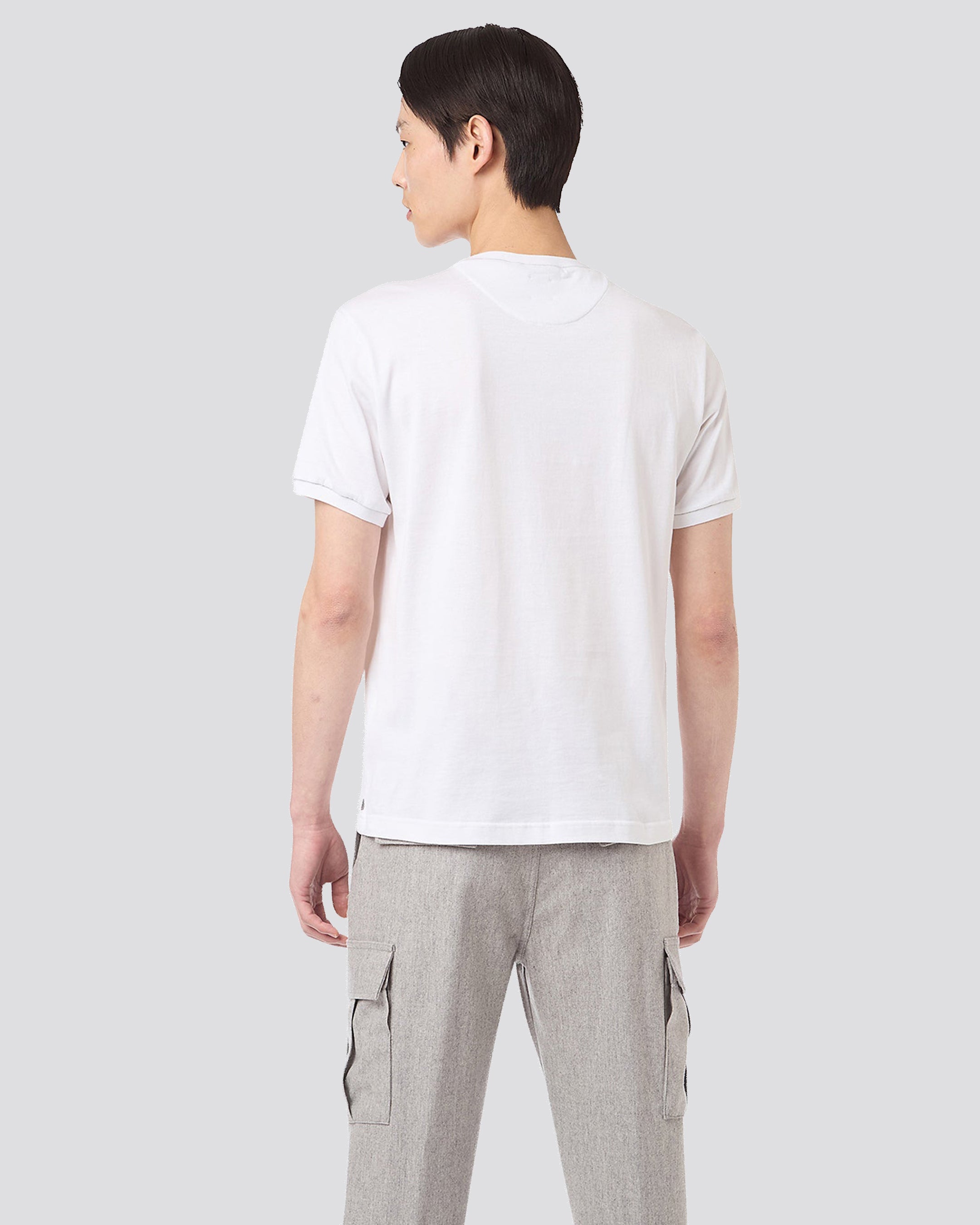 CREW NECK T-SHIRT WITH GROOVE