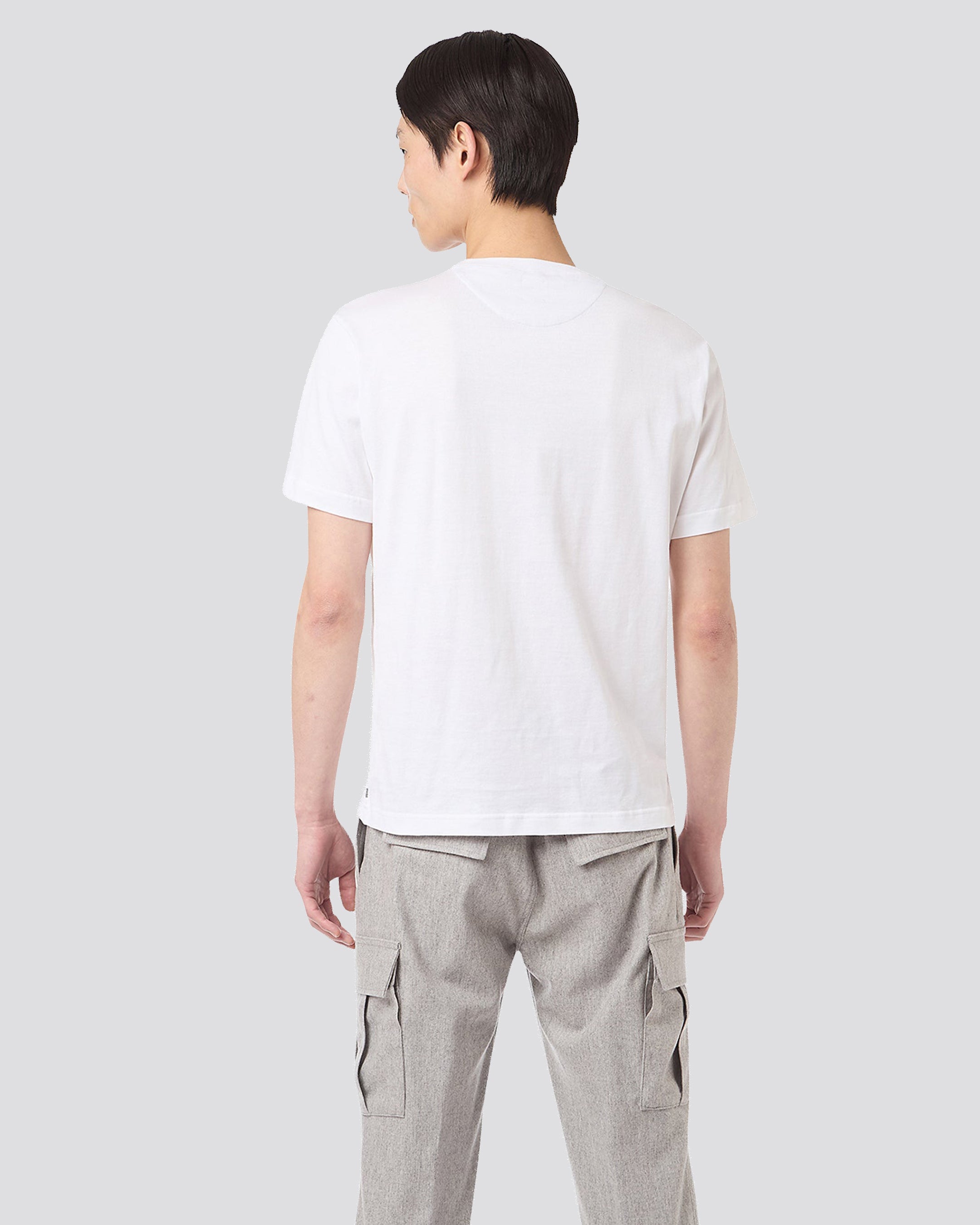 CREW NECK T-SHIRT WITH GROOVE - 3