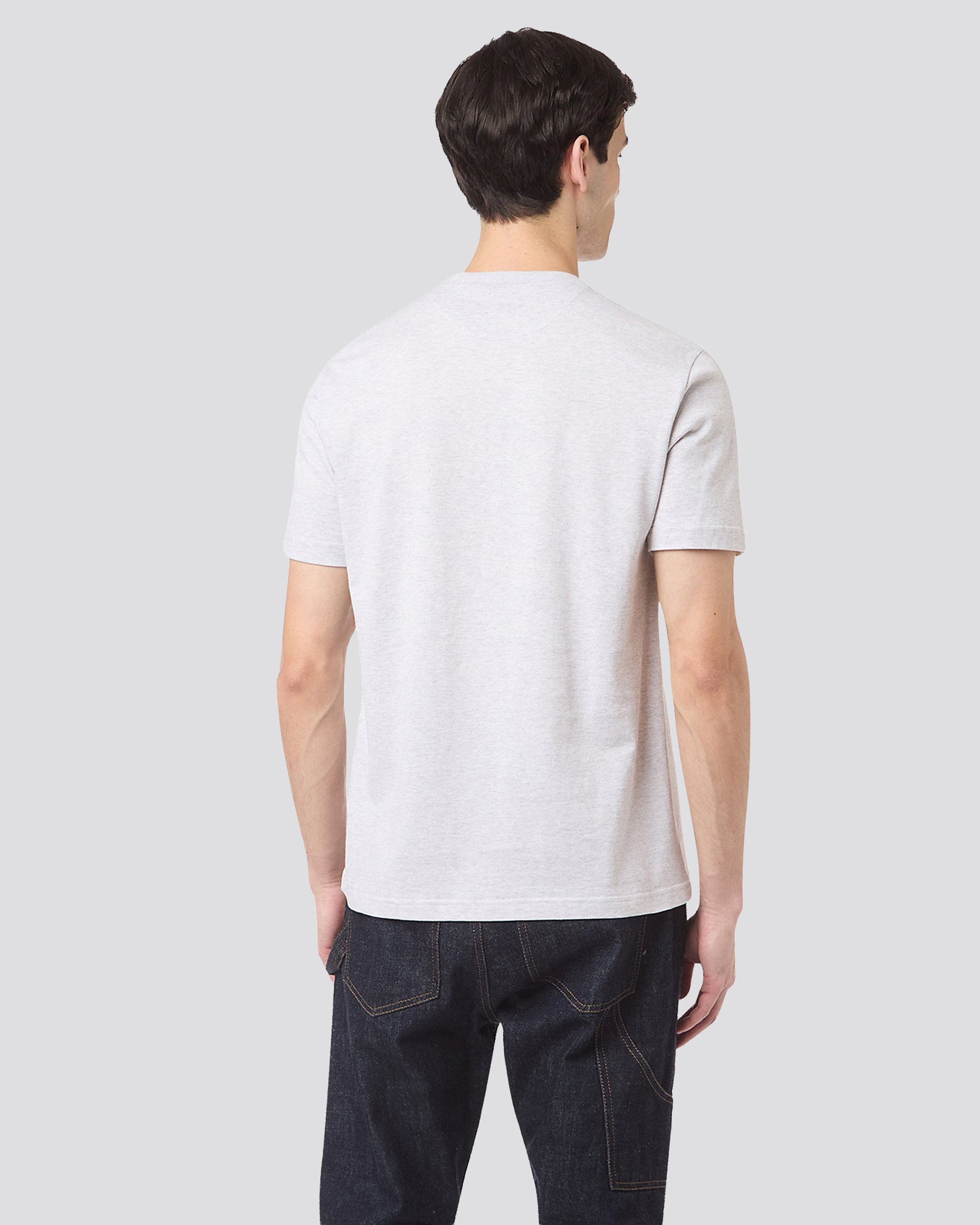 CREW NECK T-SHIRT WITH GROOVE - 7
