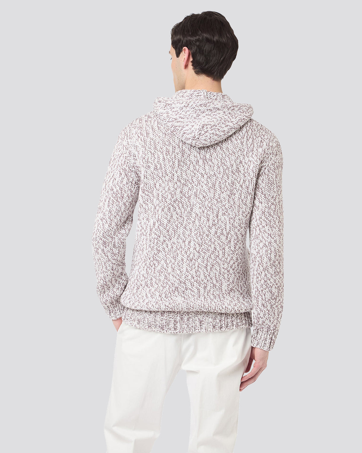 FULL ZIP STANDING COLLAR SWEATER - 3