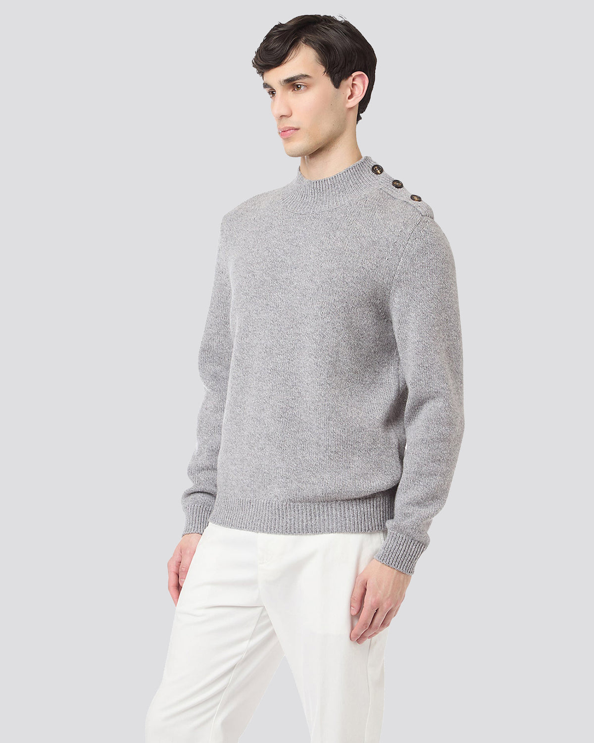 MAGLIA COLLO ALTO LANA