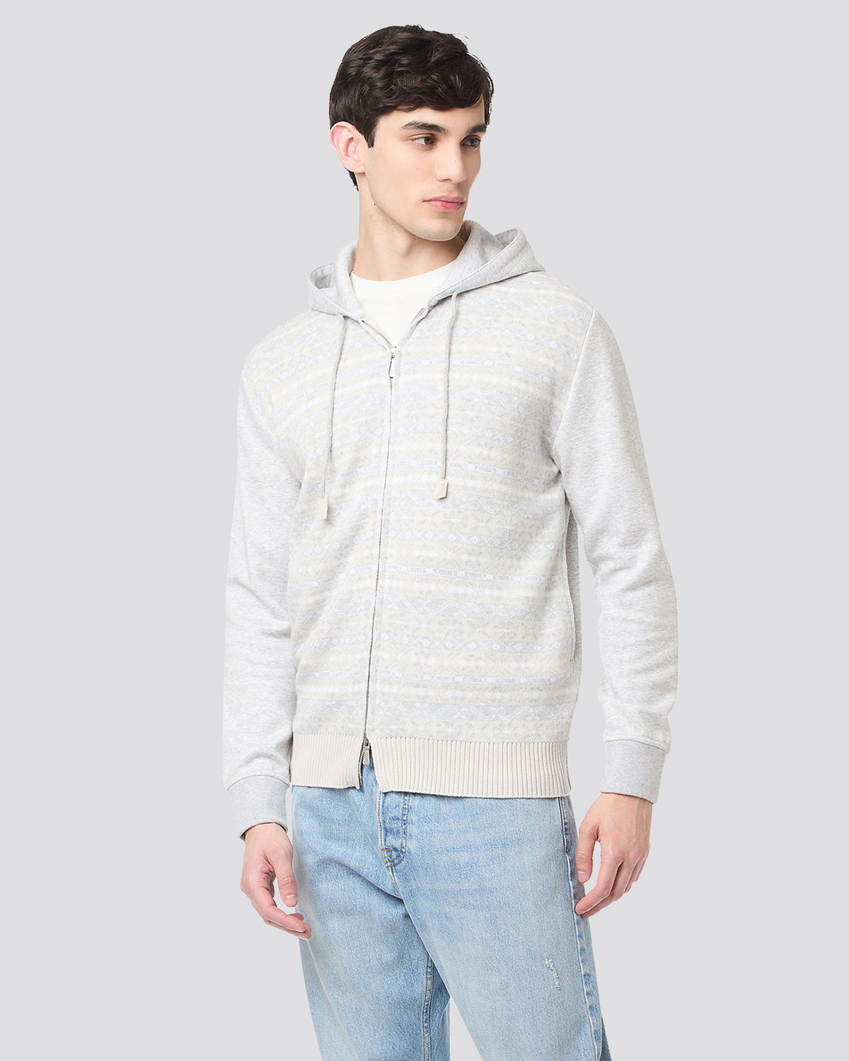 GIUBBINO IN MAGLIA LANA E COTONE CASHMERE