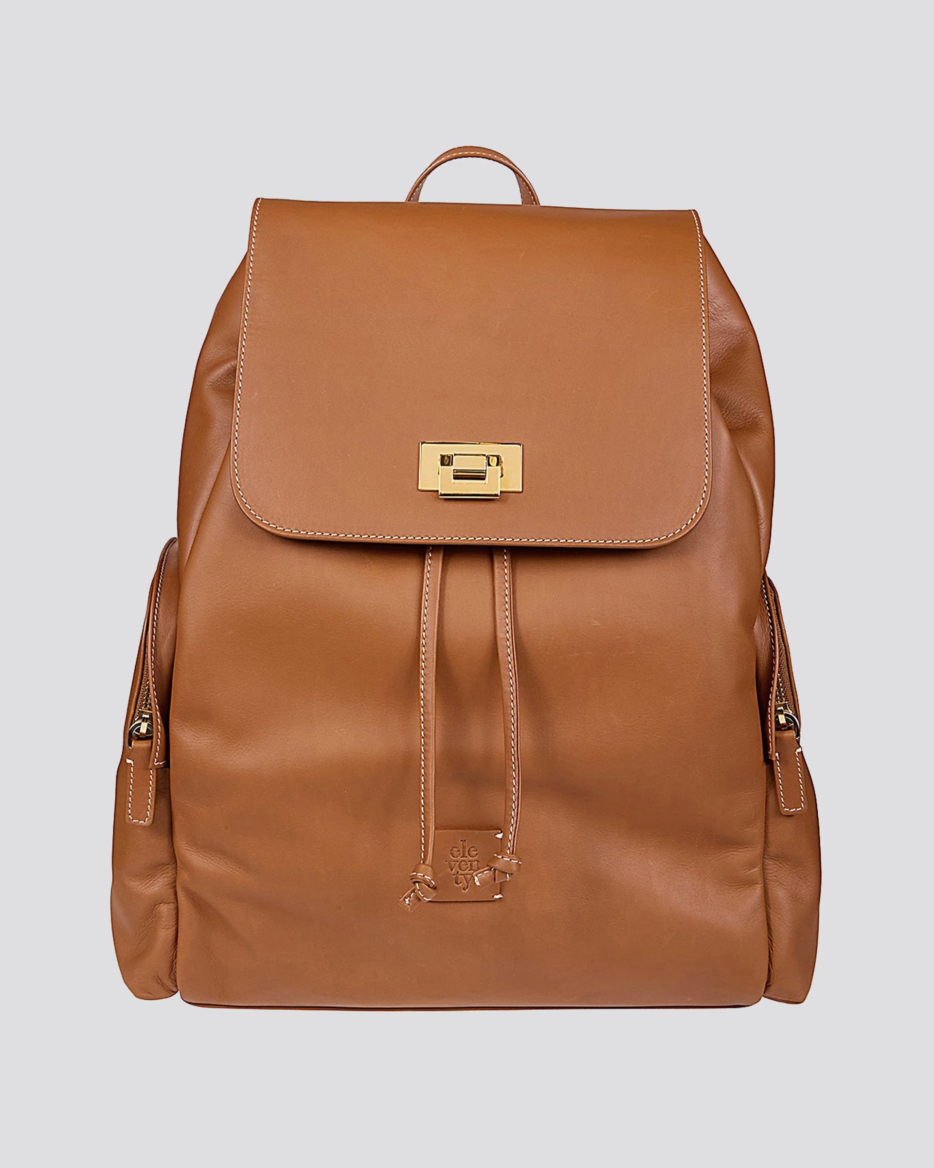 Backpack in aniline calfskin leather