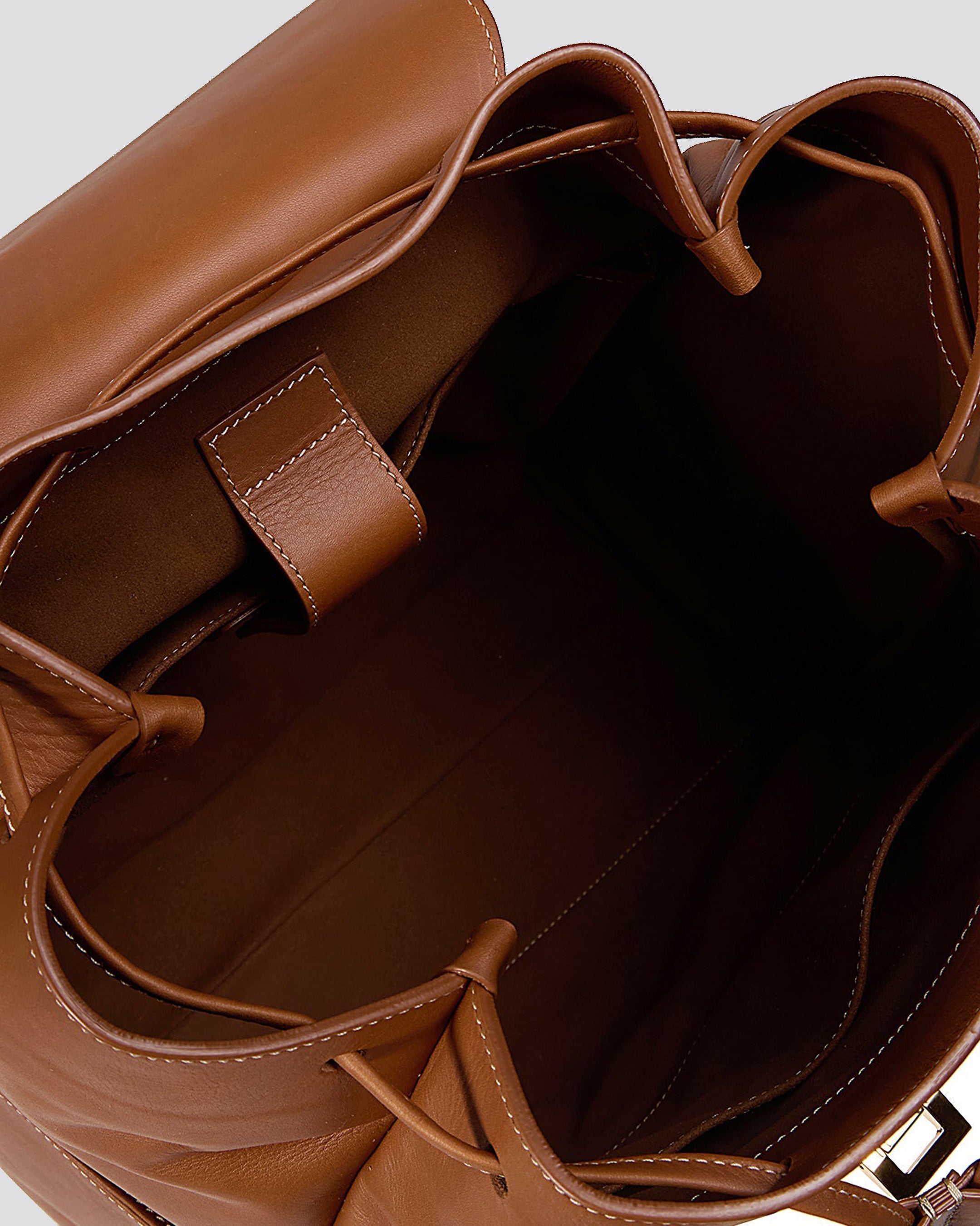 Backpack in aniline calfskin leather - 3