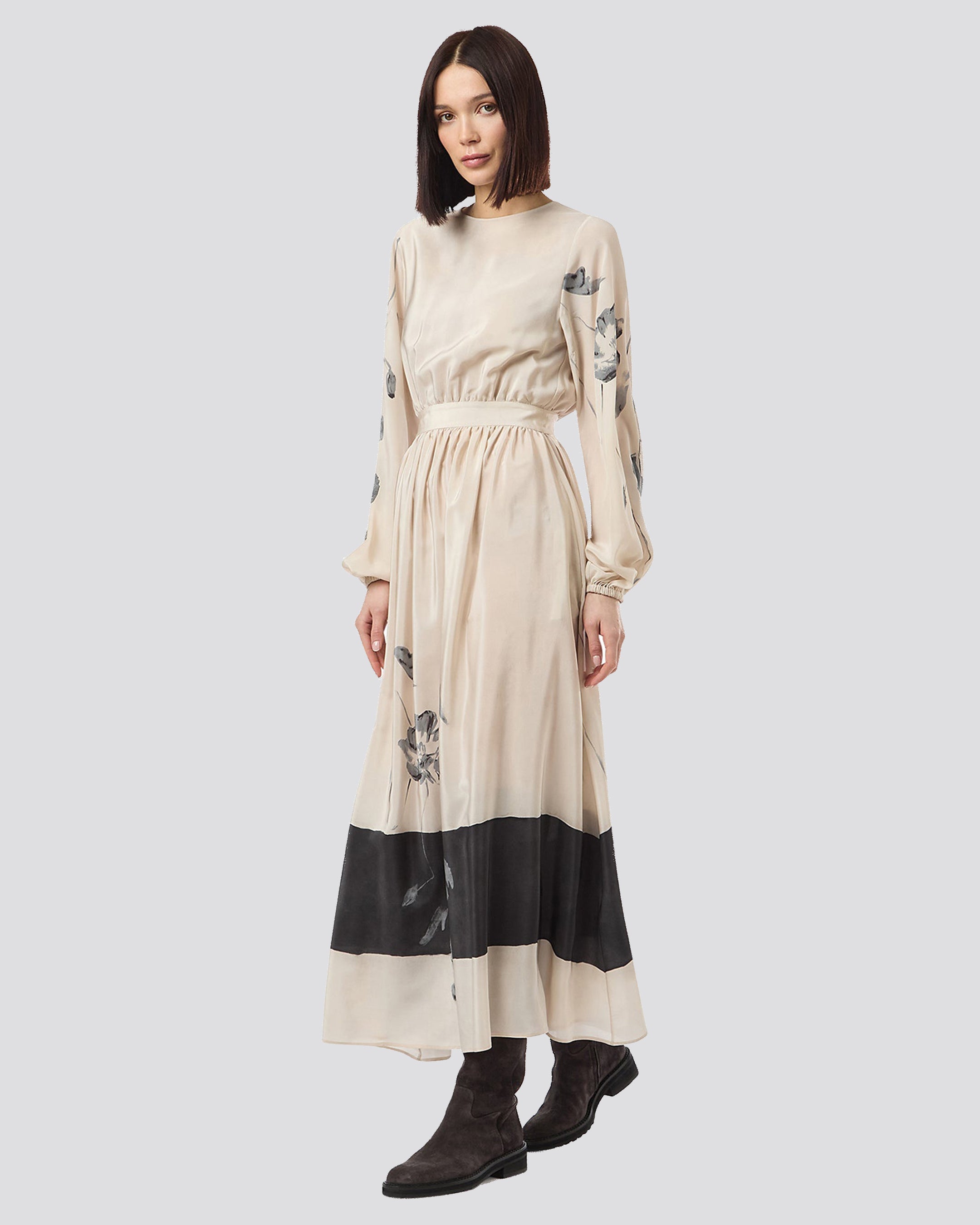 PRINTED LONG SLEEVE DRESS alternative