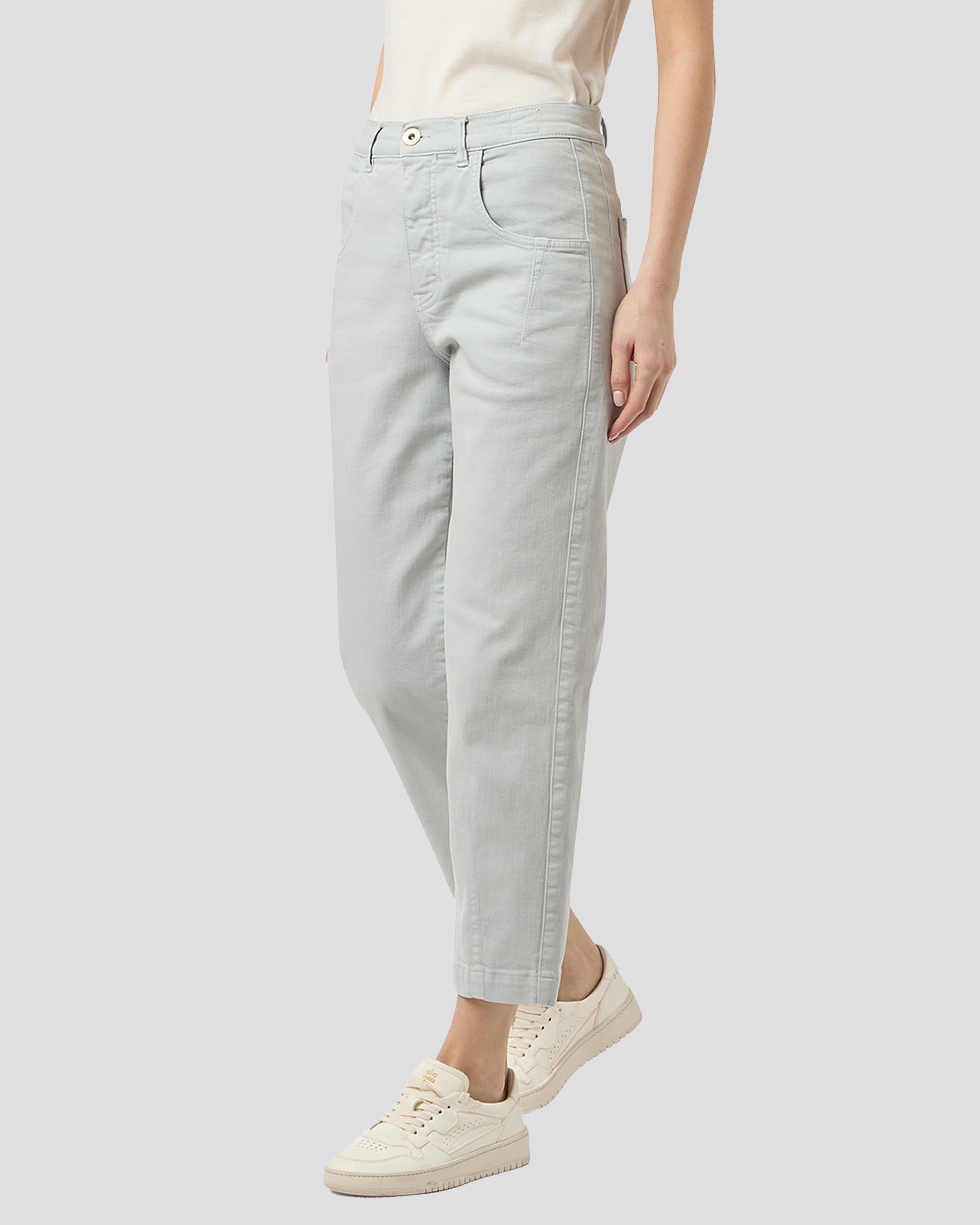 STRETCH COTTON TROUSERS - 3