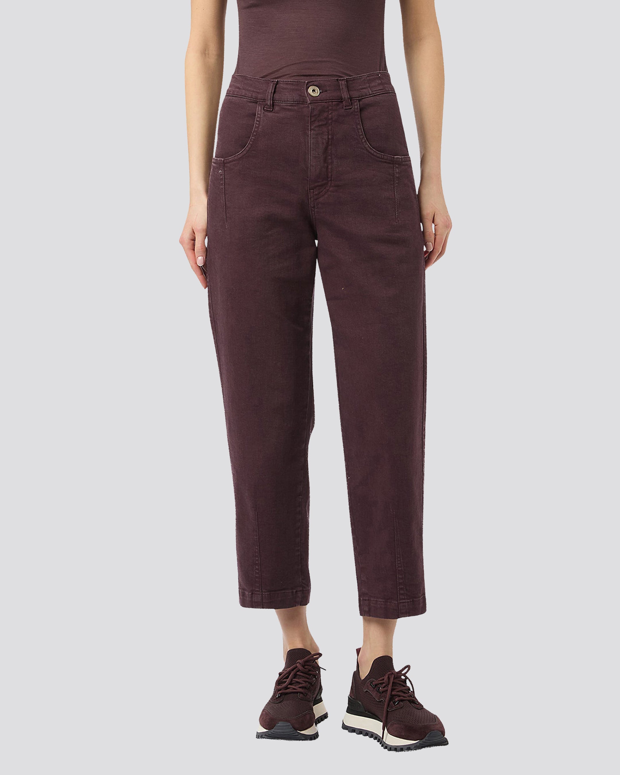 STRETCH COTTON TROUSERS