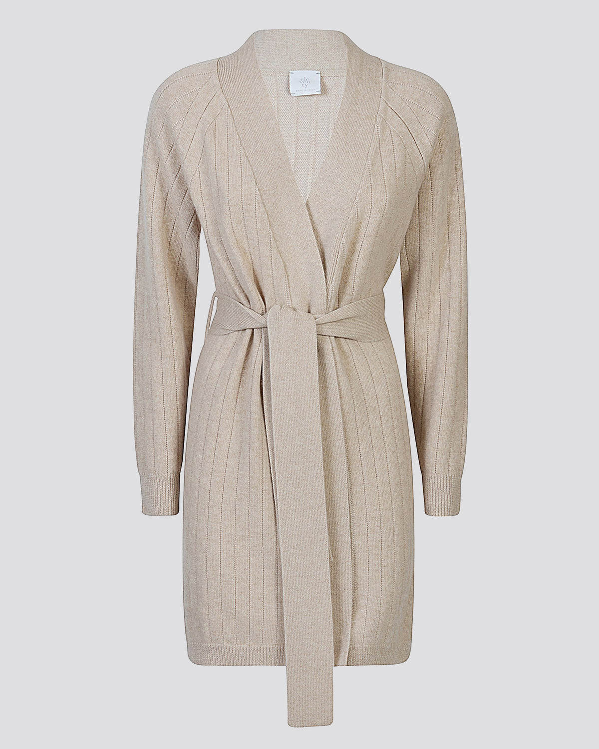 RIBBED KNIT CARDIGAN