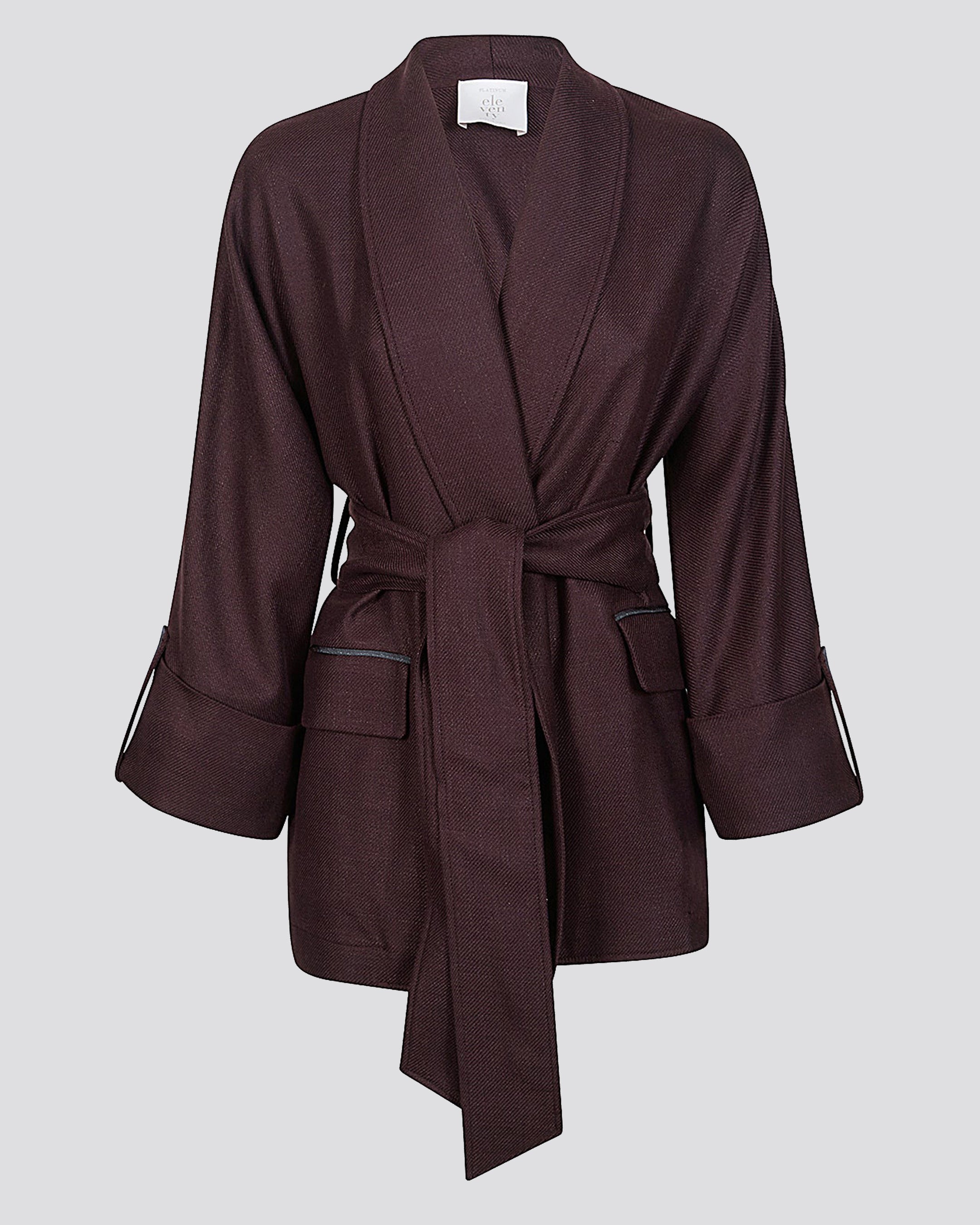 JACKET WITH BELT - 4
