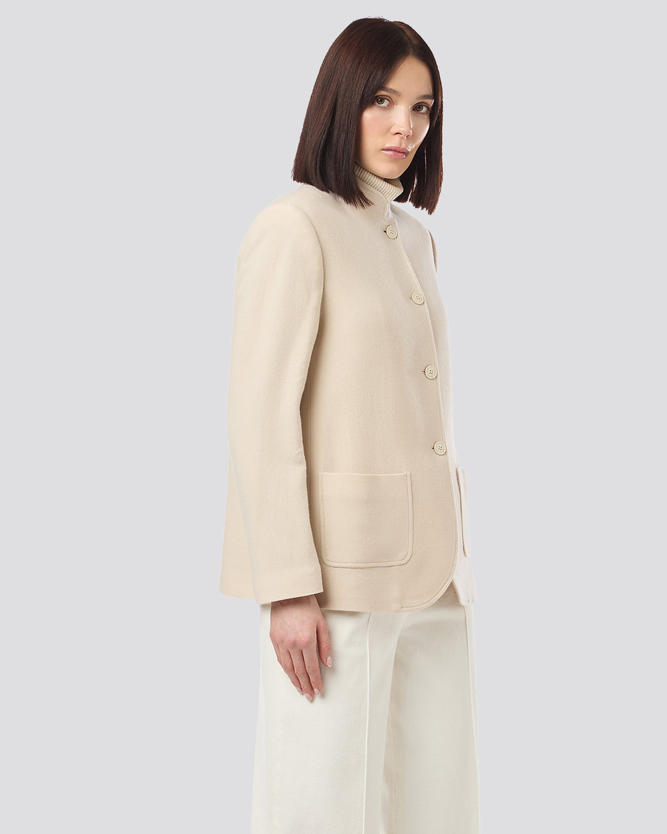 STANDING COLLAR JACKET - 2