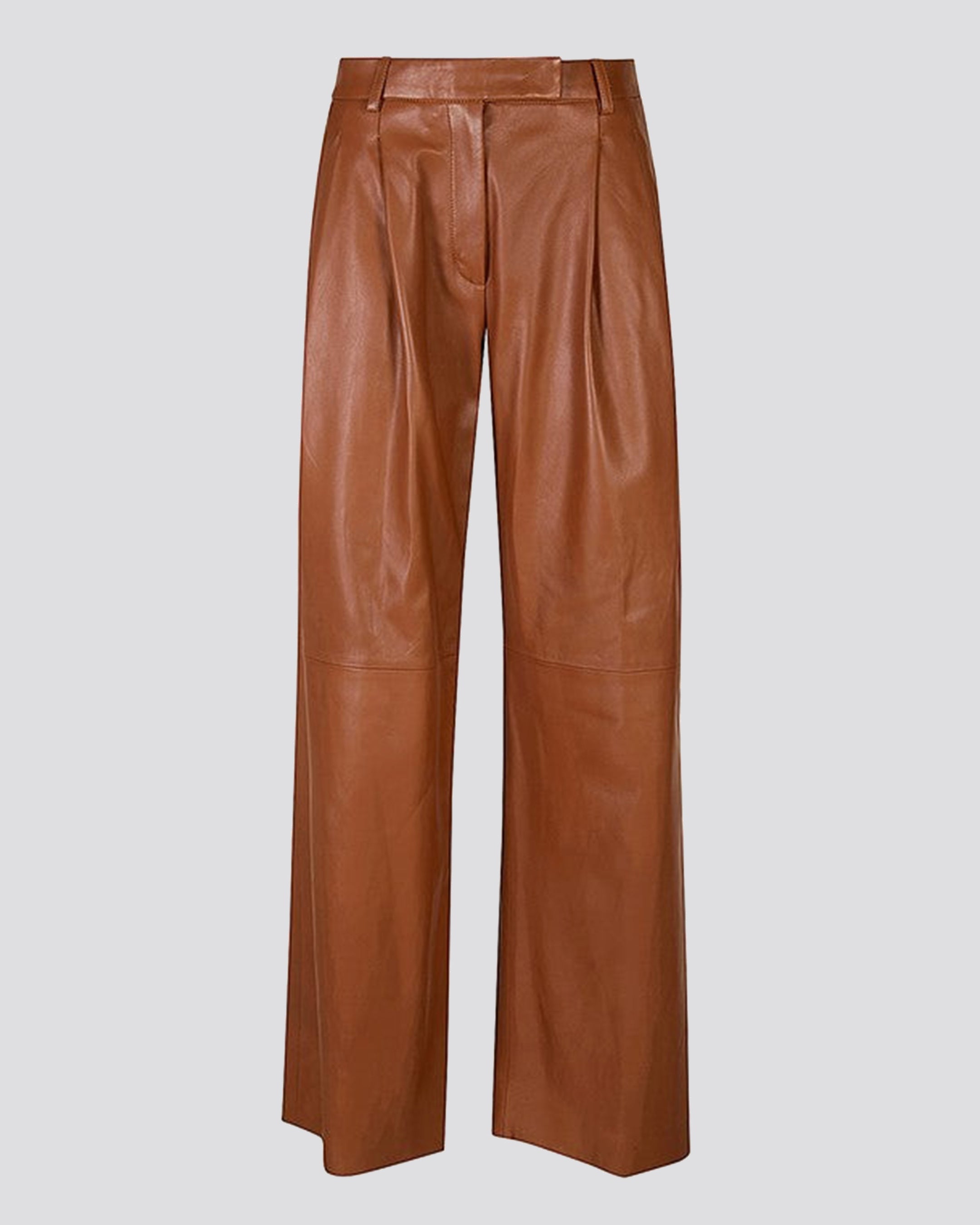 LEATHER TROUSERS WITH PENCES - 5