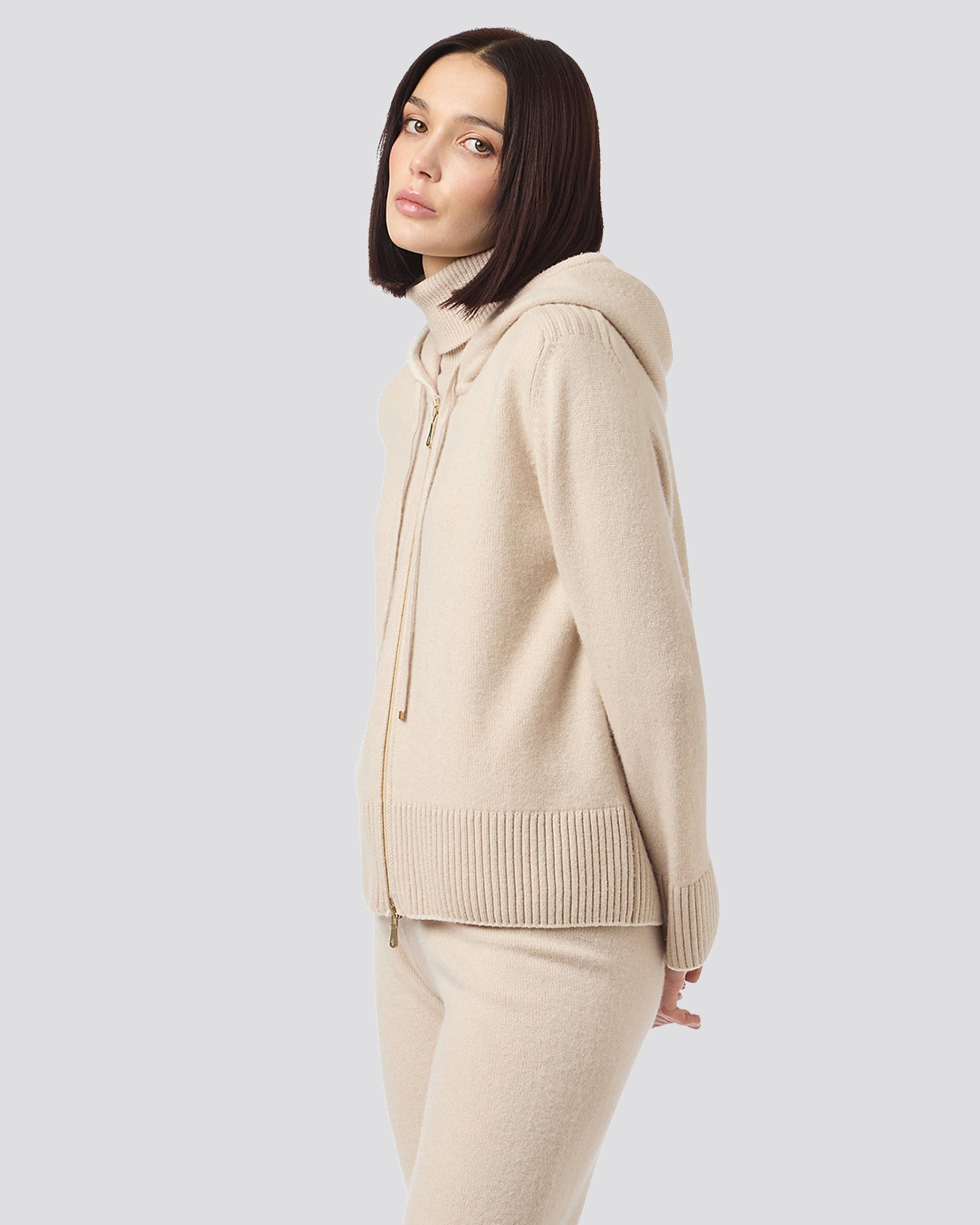 FULL ZIP TIPPING SWEATER alternative