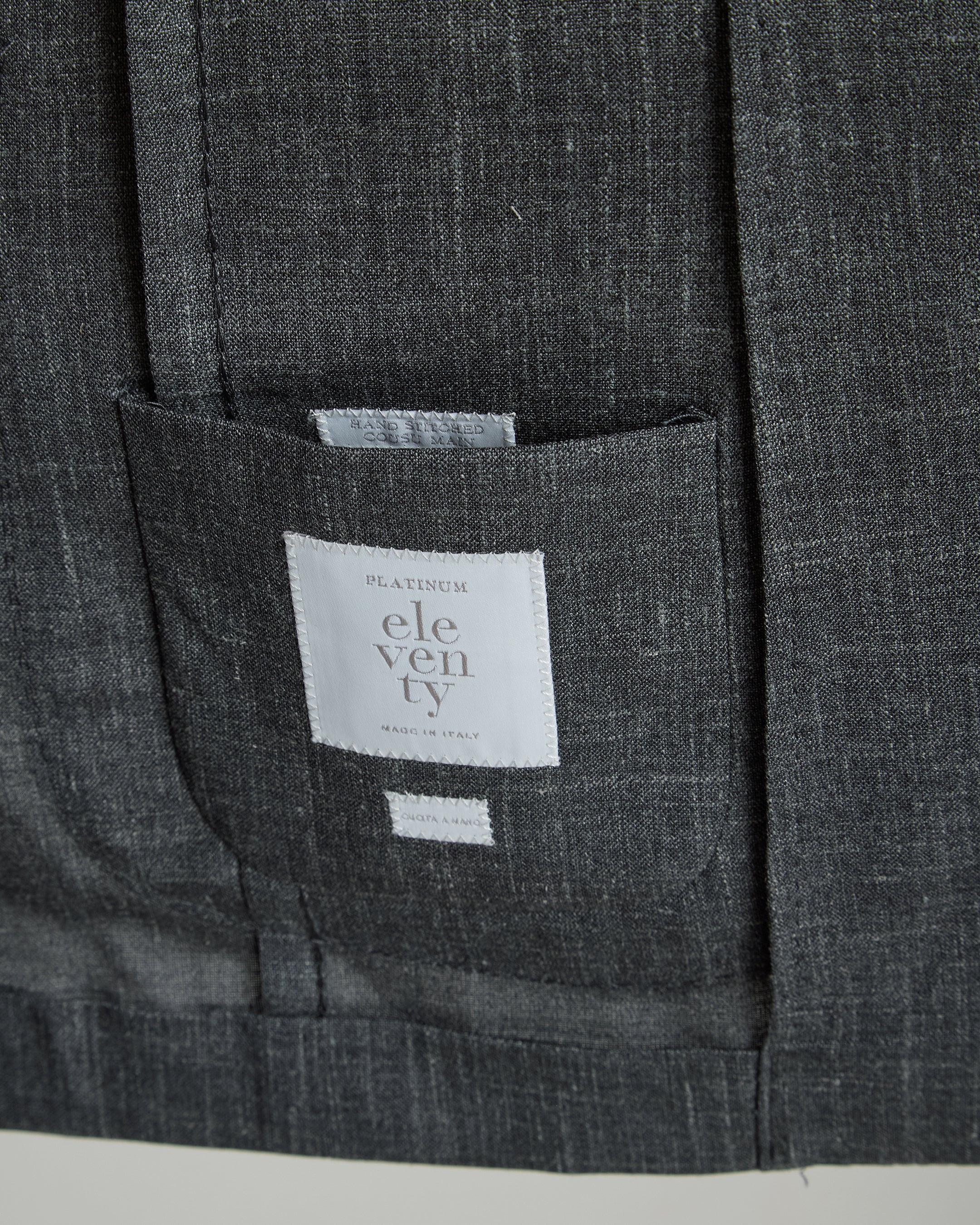 Men's Single-Breasted Wool Silk Linen Slim Suit