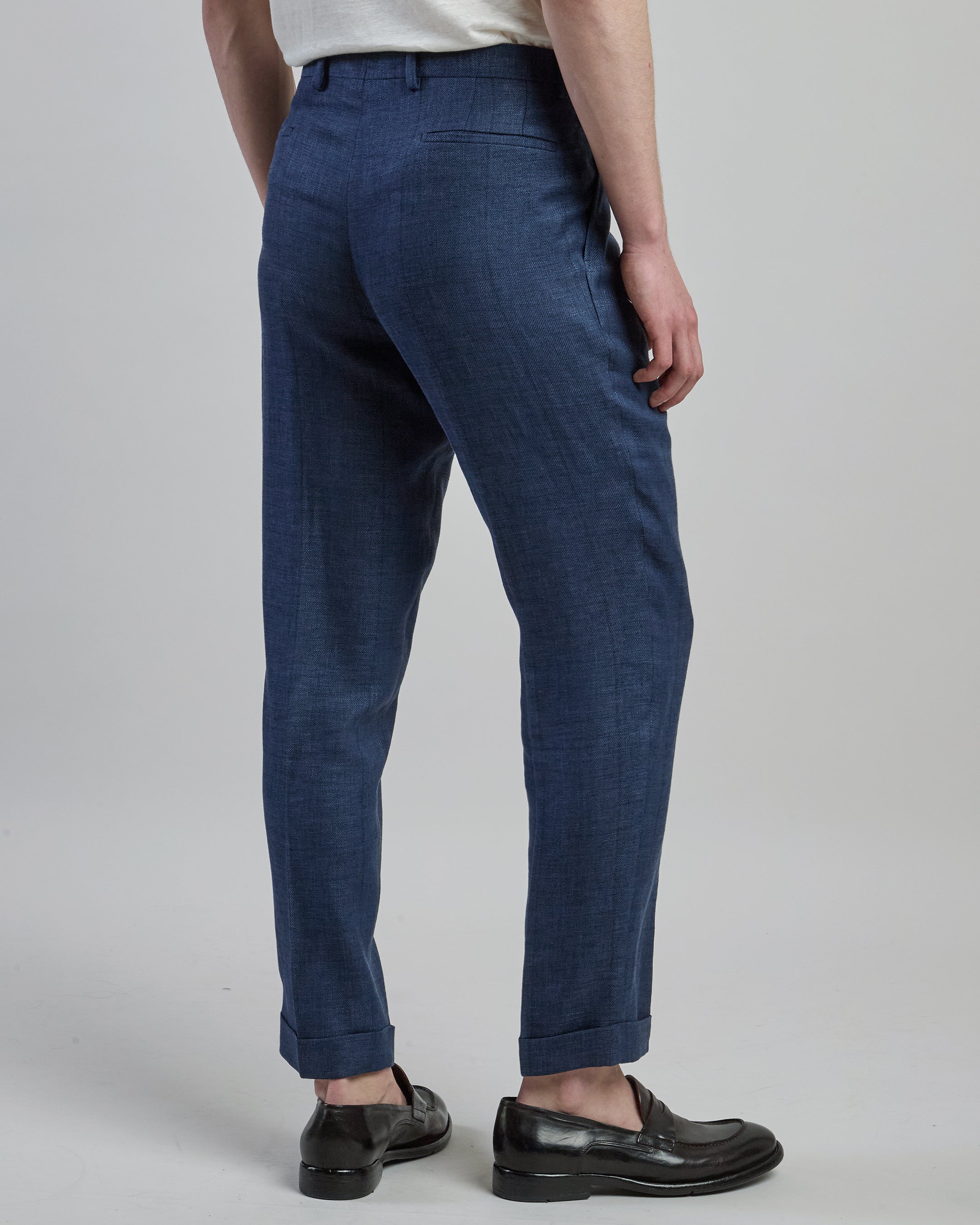 Men's Single-Breasted Linen Wool and Silk Suit - 5