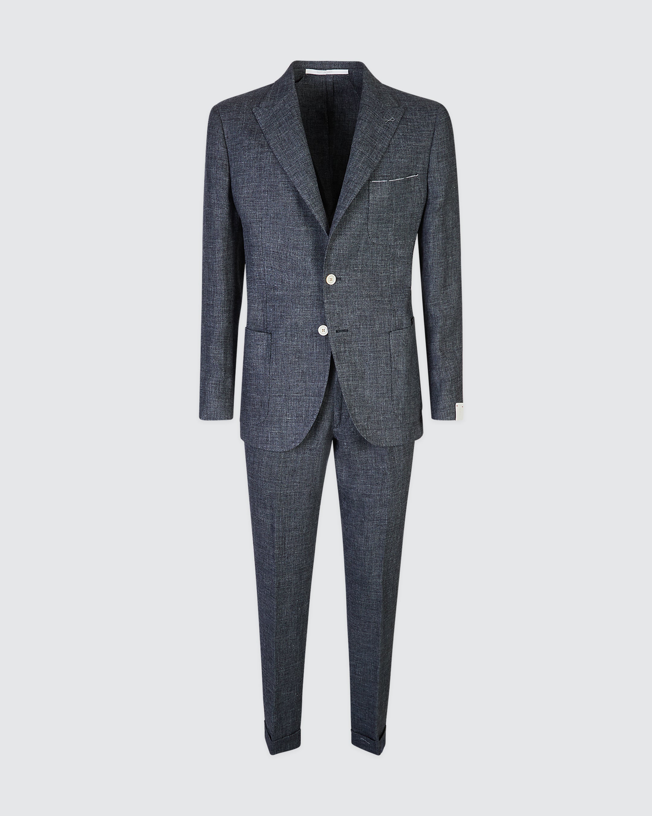 Men's Single-Breasted Linen Suit with Jogger Pants