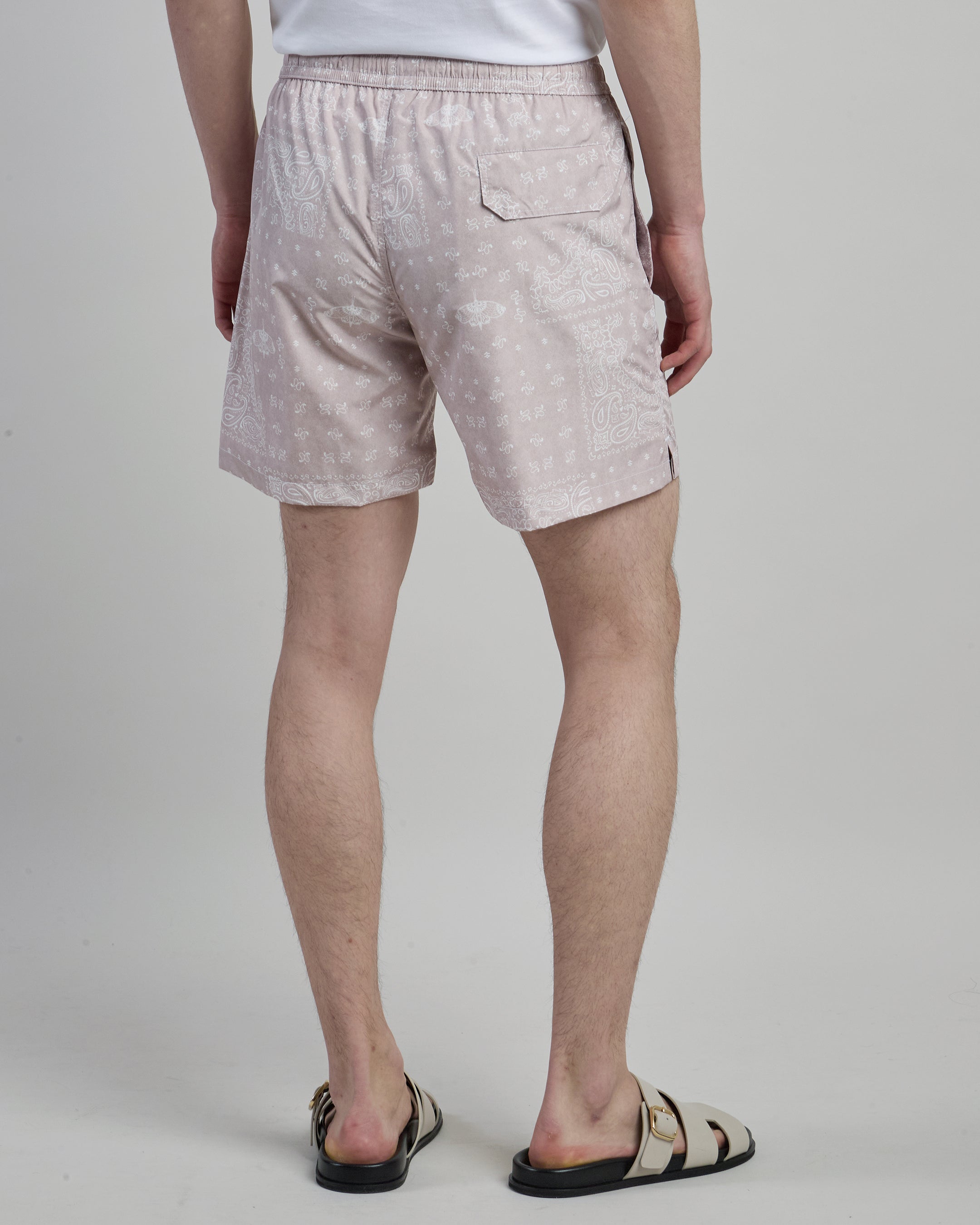 Men's Paisley Print Technical Fabric Swim Shorts alternative