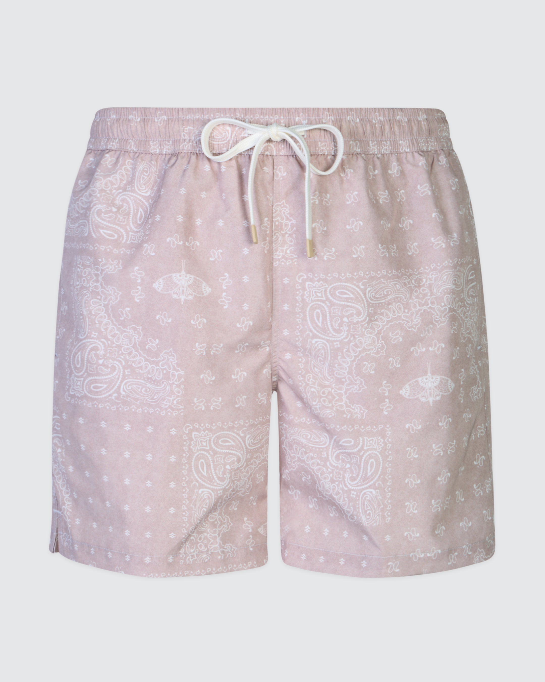 Men's Paisley Print Technical Fabric Swim Shorts