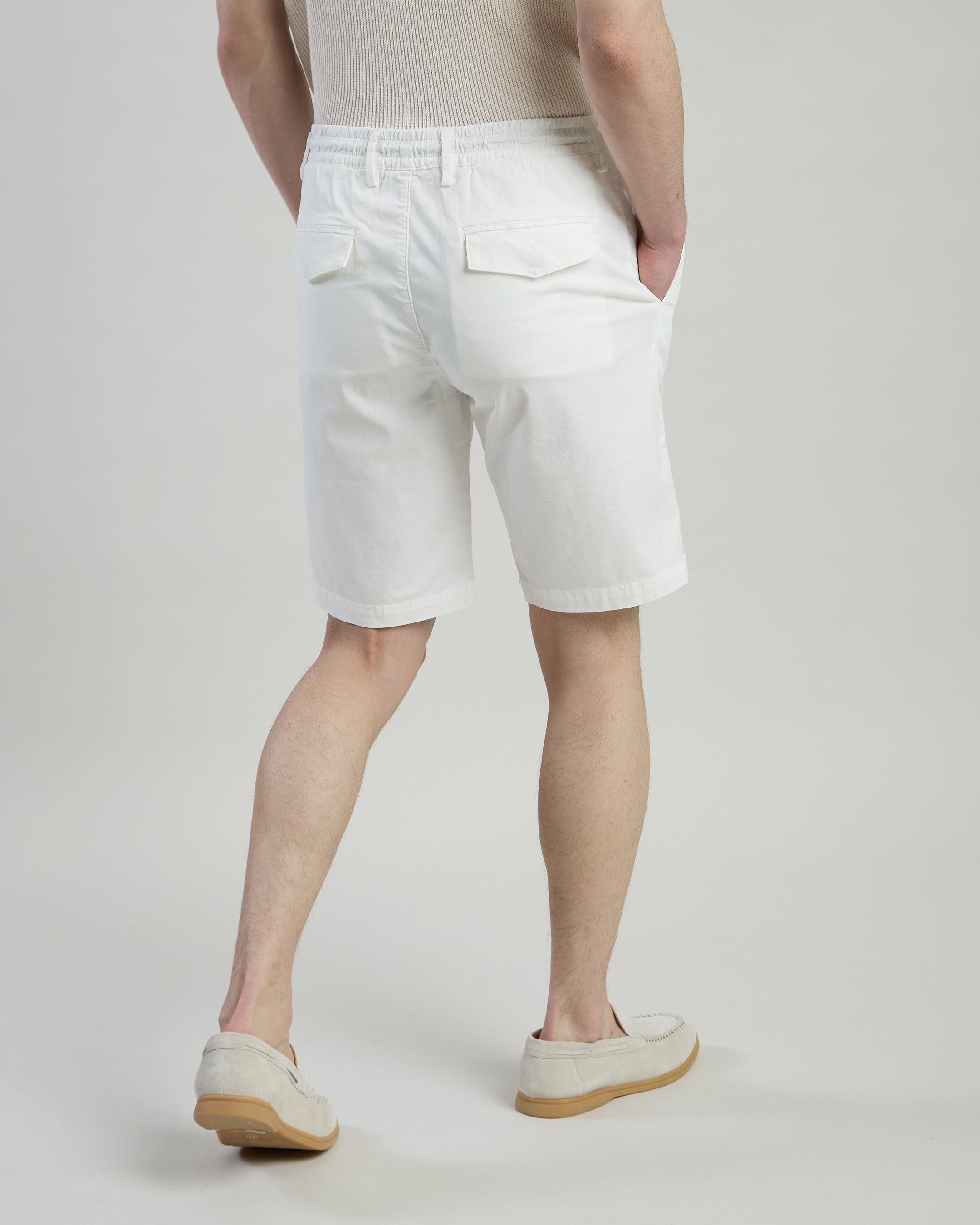 Men's Garment-Dyed Cotton Jogger Bermuda Shorts - 2
