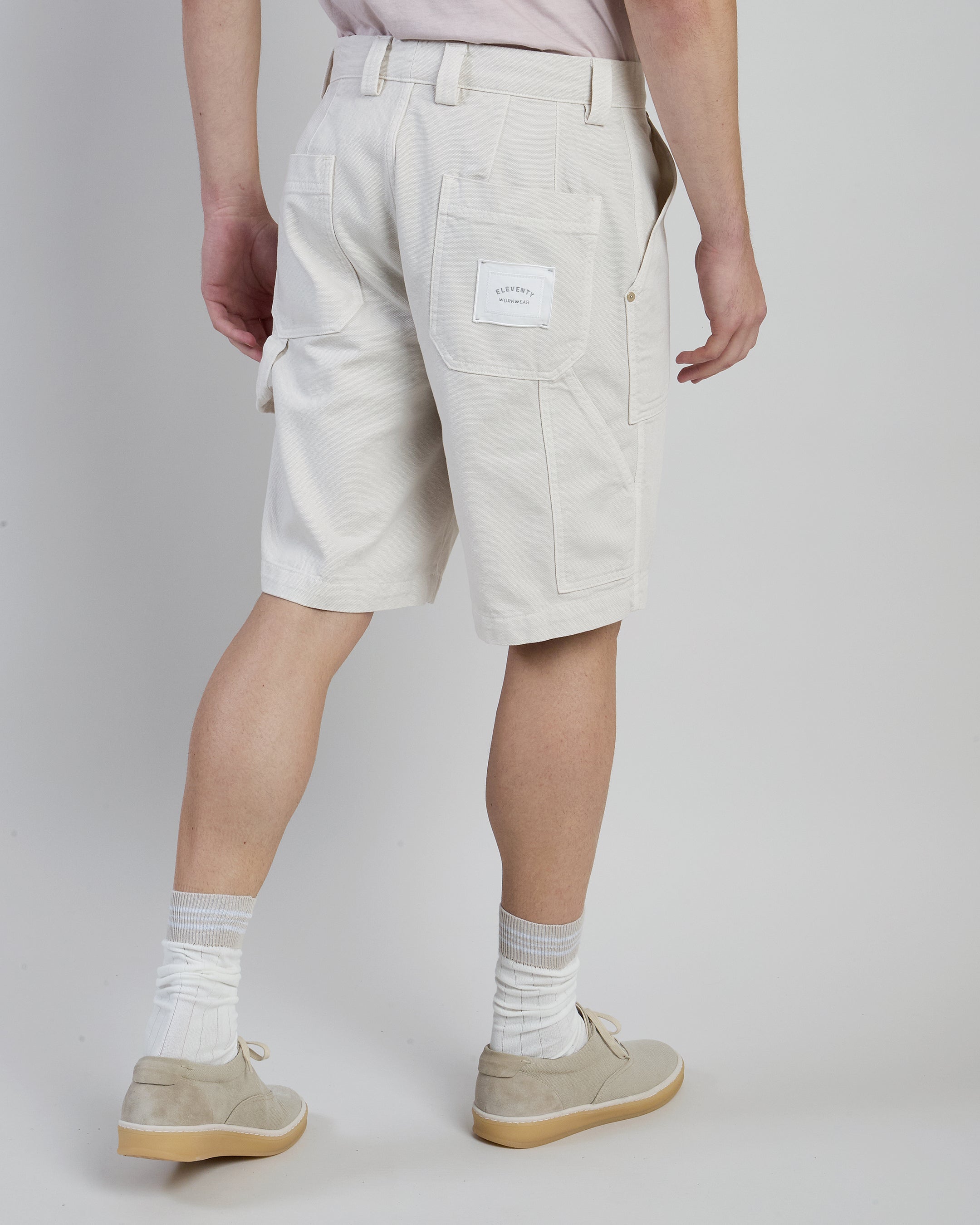 Garment-Dyed Cotton Bermuda Shorts with Fatigue Pockets - 2